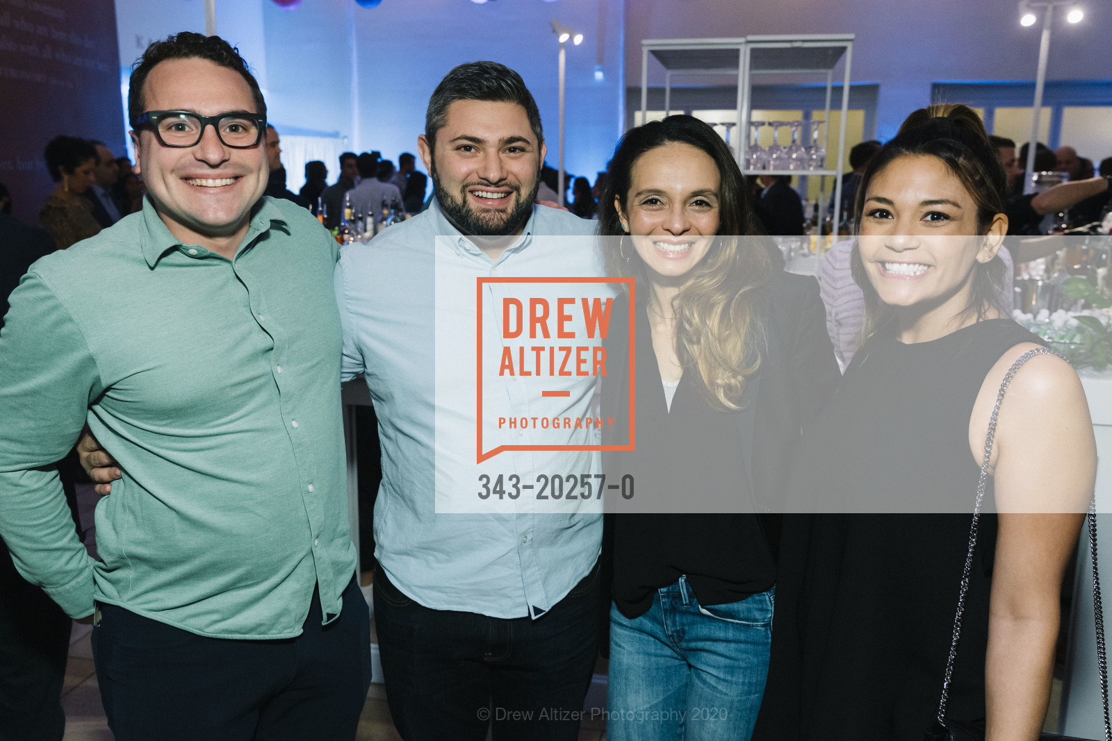 Joe Fish, Arthur Stein, Olivia Fish, Amanda Stein, JCCSF Celebration 2020, JCCSF, March 5th, 2020, Photo #343-20257-0 Joe Fish, Arthur Stein, Olivia Fish, Amanda Stein, Photo #343-20257-0