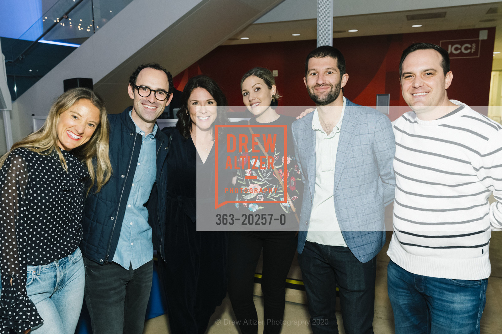 Megan Weintraub, Andrew Weintraub, Caroline Kerzan, Lexie Kelly, Peter Kerzan, Rhodes Kelly, JCCSF Celebration 2020, JCCSF, March 5th, 2020, Photo #363-20257-0 Megan Weintraub, Andrew Weintraub, Caroline Kerzan, Lexie Kelly, Peter Kerzan, Rhodes Kelly, Photo #363-20257-0