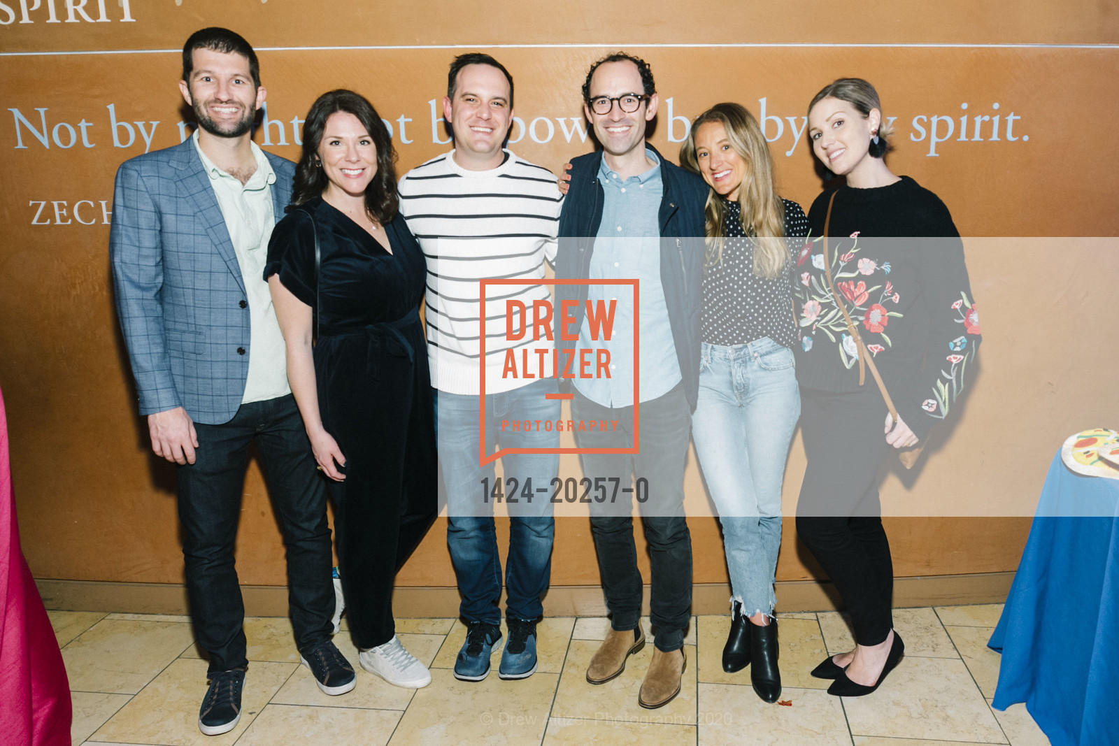 Peter Kerzan, Caroline Kerzan, Rhodes Kelly, Andrew Weintraub, Megan Weintraub, Lexie Kelly, JCCSF Celebration 2020, JCCSF, March 5th, 2020, Photo #1424-20257-0 Peter Kerzan, Caroline Kerzan, Rhodes Kelly, Andrew Weintraub, Megan Weintraub, Lexie Kelly, Photo #1424-20257-0