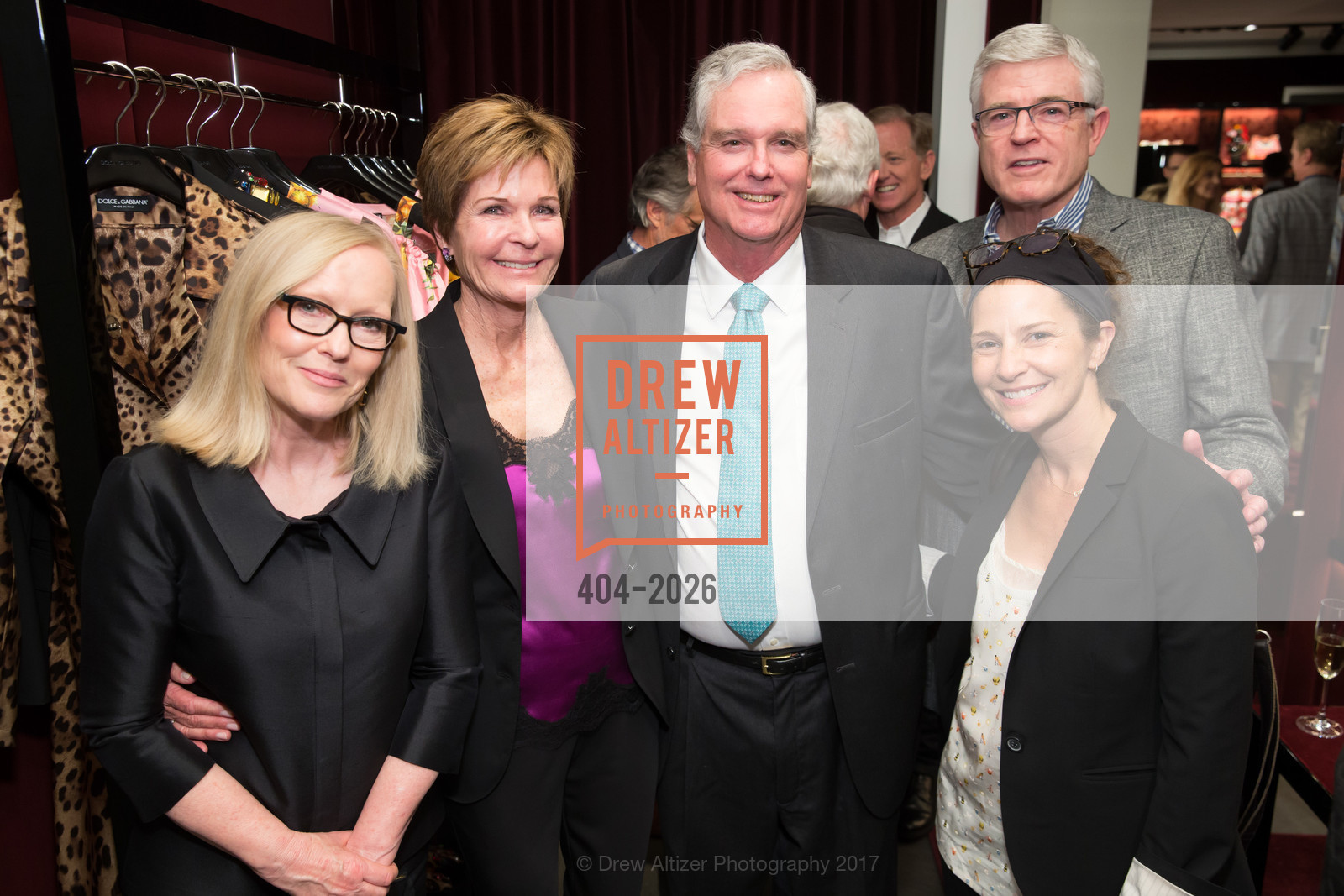 Maggie Gunn, Ivy Winters, David Dows, Bill Gunn, Jill Tidman, VIP Pre Gala Event for NatureBridge, Dolce and Gabbana, April 12th, 2017, Photo #404-2026 Maggie Gunn, Ivy Winters, David Dows, Bill Gunn, Jill Tidman, Photo #404-2026