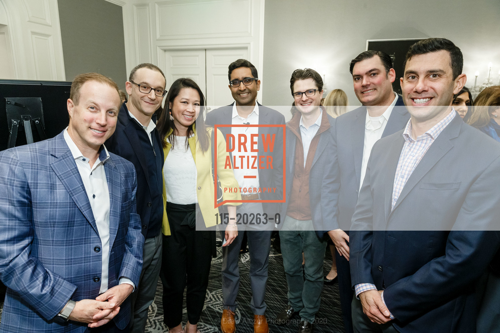 Mark Goldman, Josh Peck, Jennifer Peck, Vijay Mohan, Michael Neruda, Blair Richardson, Ted Crockett, Bay Area Discovery Museum's Creativity Forum 2020, The Ritz-Carlton San Francisco. 600 Stockton St. San Francisco, CA 94108, March 6th, 2020, Photo #115-20263-0 Mark Goldman, Josh Peck, Jennifer Peck, Vijay Mohan, Michael Neruda, Blair Richardson, Ted Crockett, Photo #115-20263-0