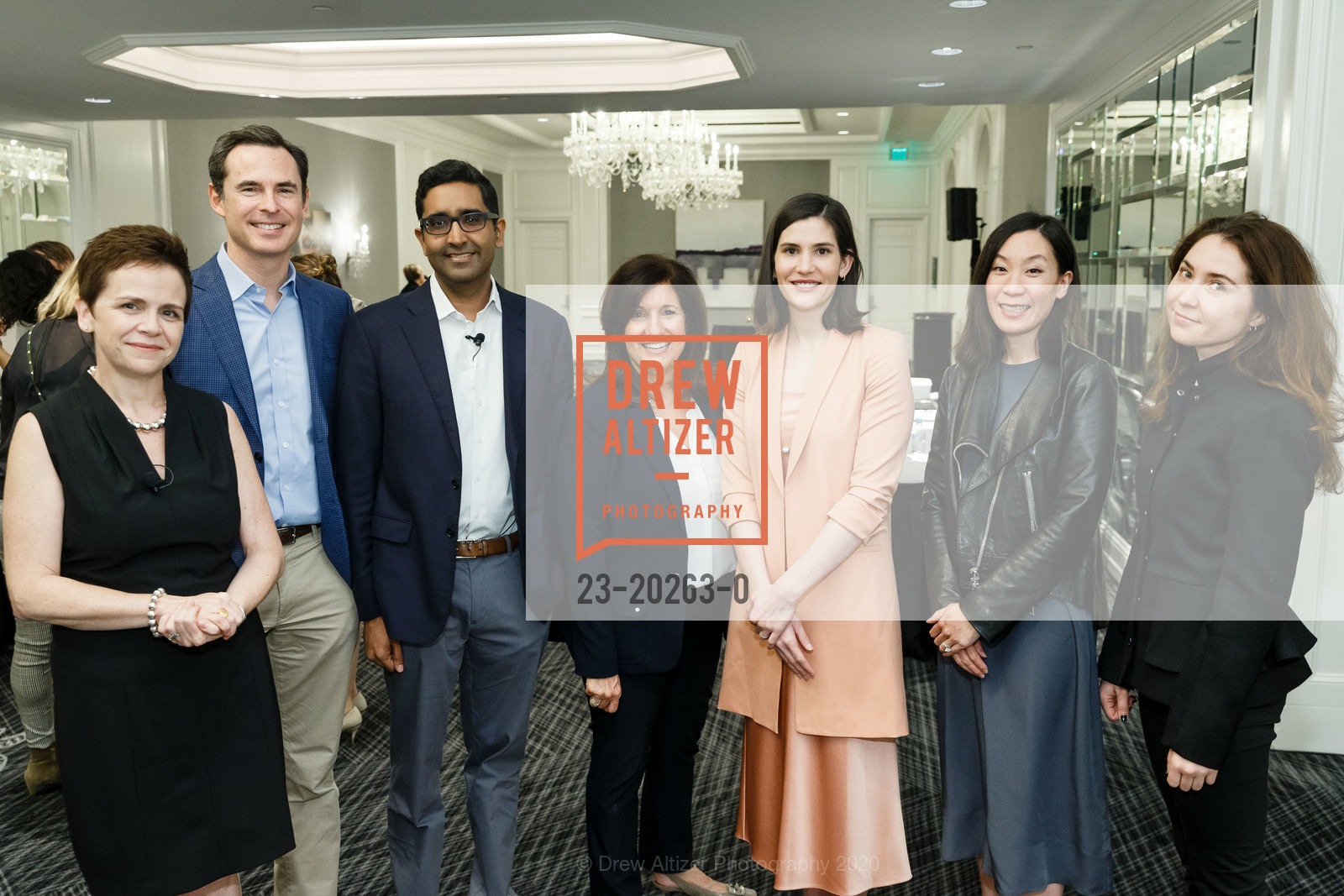 Kelly McKinley, Michael McKinnon, Vijay Mohan, Corrine Levy, Lauren Dillard, Audrey Mohan, Lidiya Lukashova, Bay Area Discovery Museum's Creativity Forum 2020, The Ritz-Carlton San Francisco. 600 Stockton St. San Francisco, CA 94108, March 6th, 2020, Photo #23-20263-0 Kelly McKinley, Michael McKinnon, Vijay Mohan, Corrine Levy, Lauren Dillard, Audrey Mohan, Lidiya Lukashova, Photo #23-20263-0