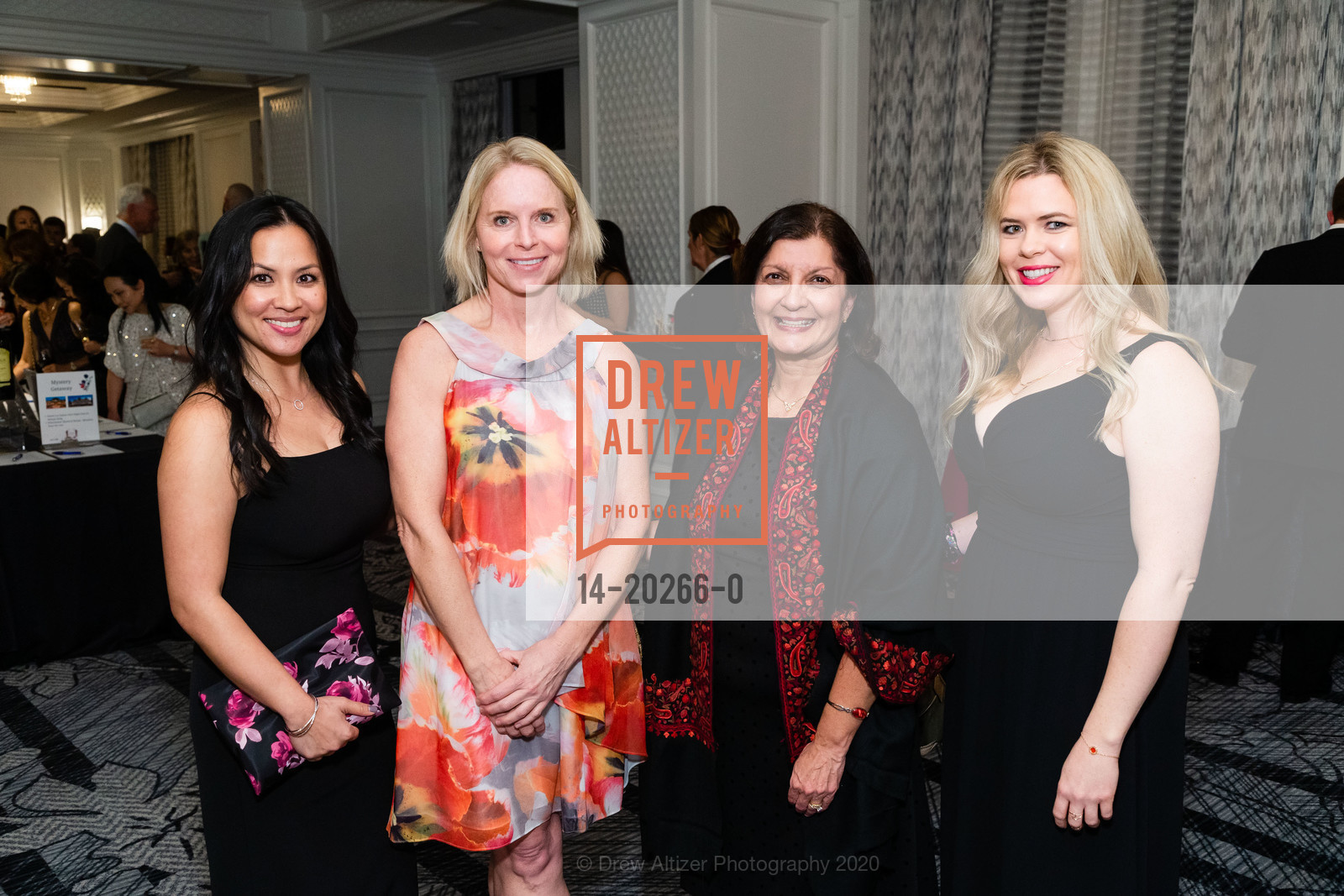 Tara Loriano, Linda Jordan, Ami Shah, Tracy Berggren, Make-A-Wish Gala 2020, Ritz Carlton, March 6th, 2020, Photo #14-20266-0 Tara Loriano, Linda Jordan, Ami Shah, Tracy Berggren, Photo #14-20266-0