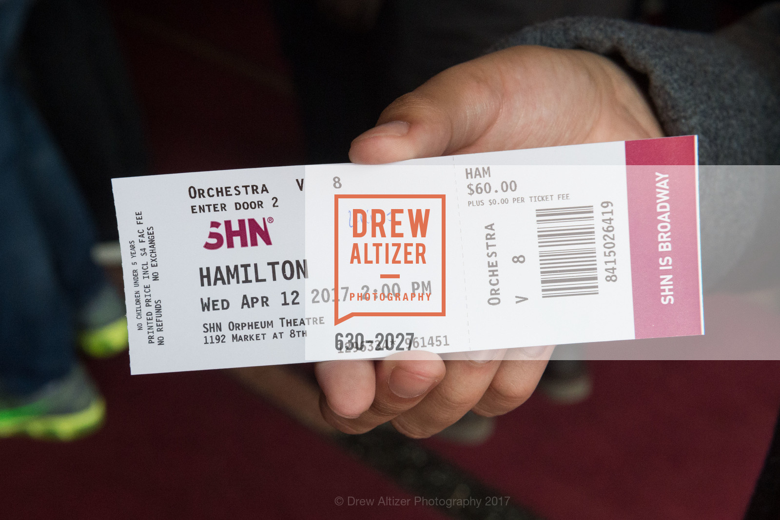 Hamilton Education Program, SHN Orpheus Theatre. 1192 Market St San Francisco, California 94102, April 12th, 2017, Photo #630-2027 Photo #630-2027