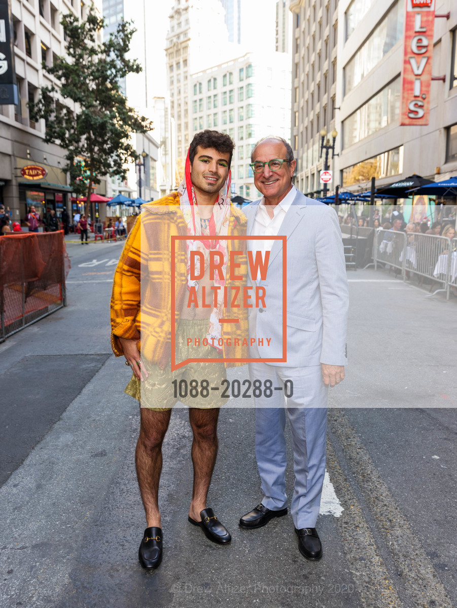 Tyler Makras, Victor Makras, SF Fashion Show To Support First Responders, John's Grill. 63 Ellis Street, November 1st, 2020, Photo #1088-20288-0 Tyler Makras, Victor Makras, Photo #1088-20288-0