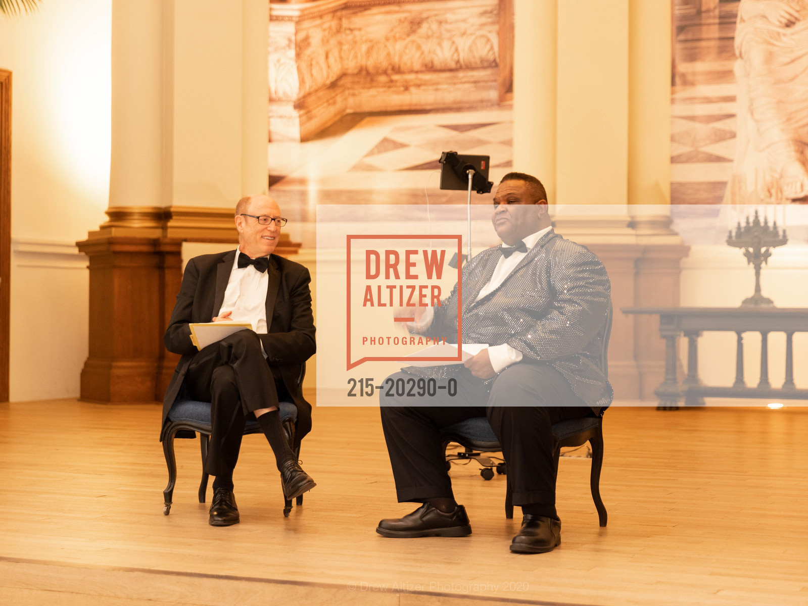 Dick Bright, Larry Batiste, Music in Schools Today Gala 2020, St. Joseph's Art Society. 1401 Howard St, November 16th, 2020, Photo #215-20290-0 Dick Bright, Larry Batiste, Photo #215-20290-0