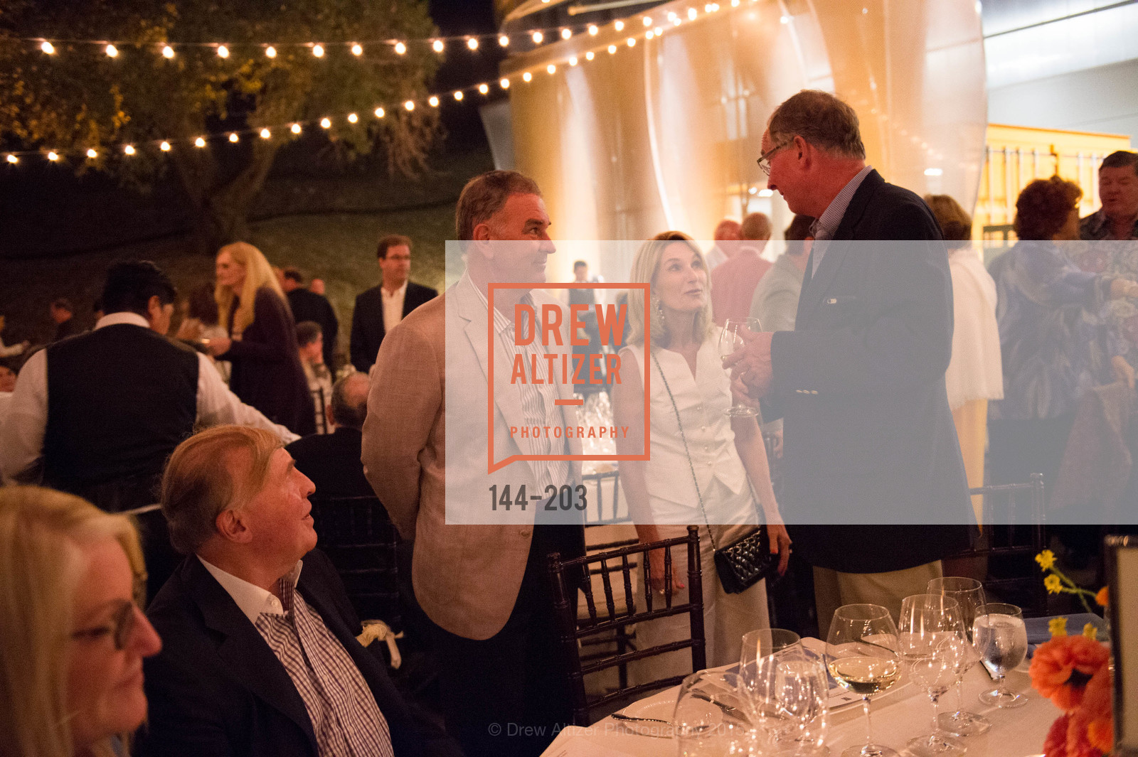 Dennis Calas, Lorna Meyer Calas, Gucci & Vogue Dinner, Odette Estate. Odette Estate, . 5998 Silverado Trail, July 26th, 2015, Photo #144-203 Dennis Calas, Lorna Meyer Calas, Photo #144-203