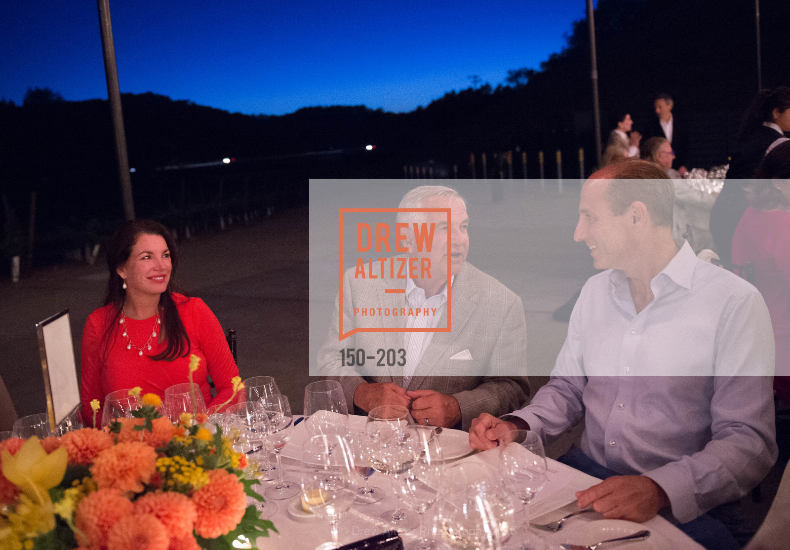 Michelle Baggett, Robin Baggett, Gucci & Vogue Dinner, Odette Estate. Odette Estate, . 5998 Silverado Trail, July 26th, 2015, Photo #150-203 Michelle Baggett, Robin Baggett, Photo #150-203