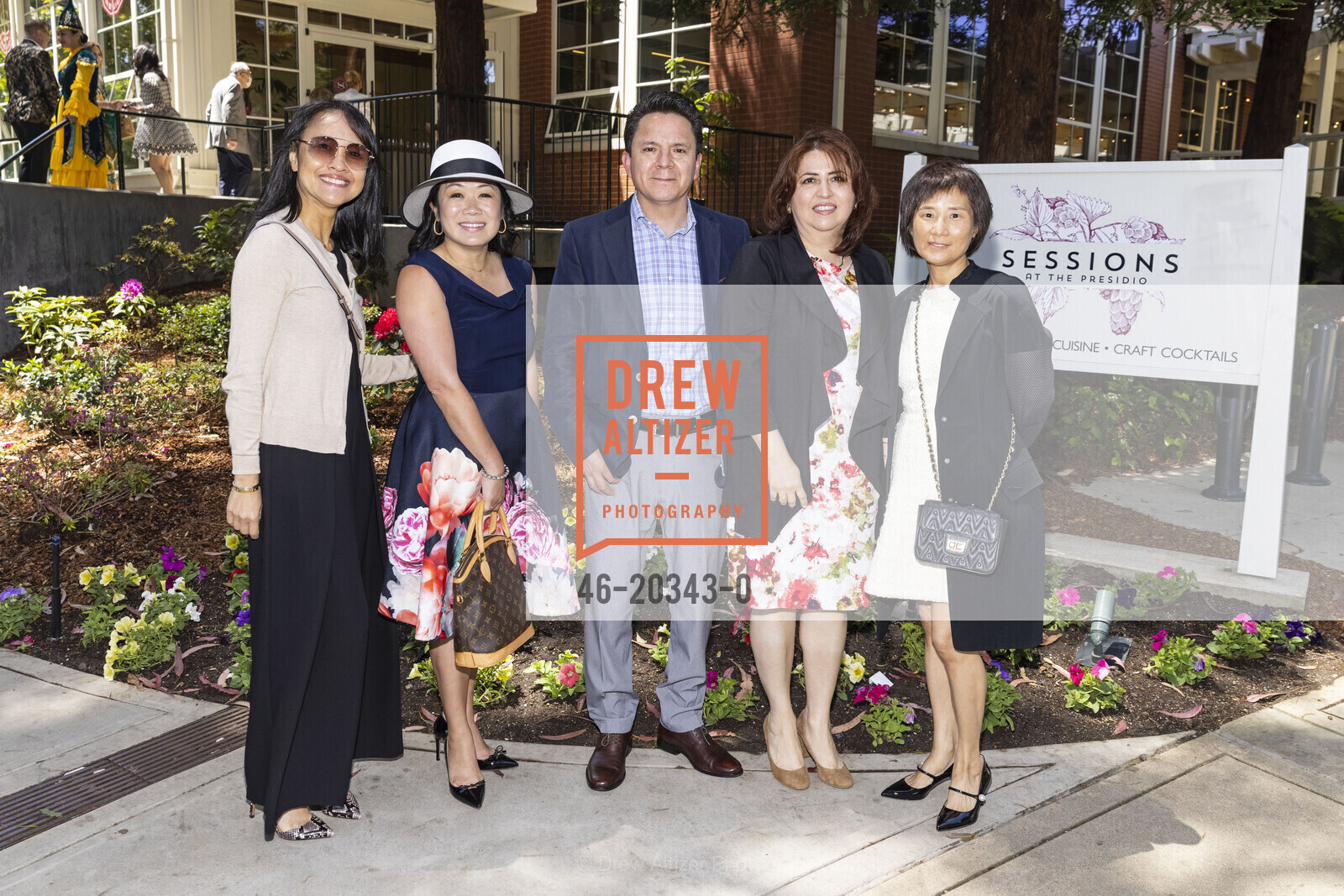 Ada Chan, Adeline Cheam, Edgar Garcia, Irma Moreno, Christine Chan, Presidio Dance Theatre Spring Luncheon 2021, Sessions at the Presidio. 1 Letterman Dr, June 6th, 2021, Photo #46-20343-0 Ada Chan, Adeline Cheam, Edgar Garcia, Irma Moreno, Christine Chan, Photo #46-20343-0