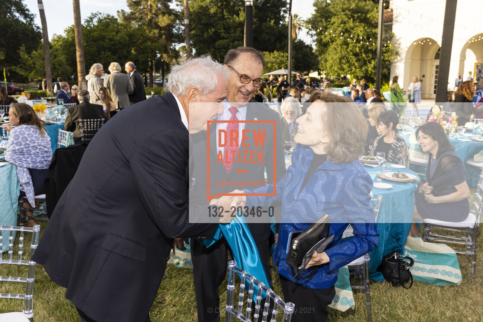 Mike Gallagher, John Racanelli, Sylvia Earle, Aquarium of The Bay Blue Marble Event 2021, PIER 39, June 8th, 2021, Photo #132-20346-0 Mike Gallagher, John Racanelli, Sylvia Earle, Photo #132-20346-0