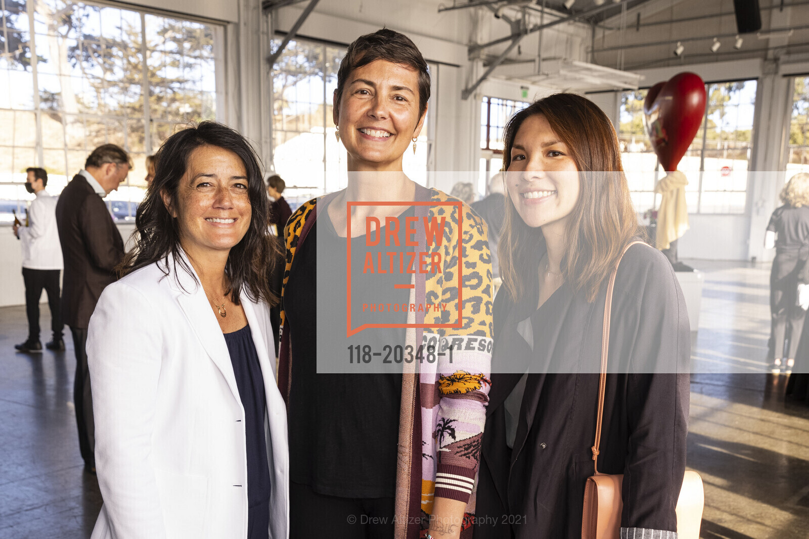 Christine Colon, Rachel Wolf, Kerri Young, Annual Soiree: San Francisco Heritage Celebrates 50!, Fort Mason Center for Arts and Culture. 2 Marina Blvd, June 12th, 2021, Photo #118-20348-1 Christine Colon, Rachel Wolf, Kerri Young, Photo #118-20348-1