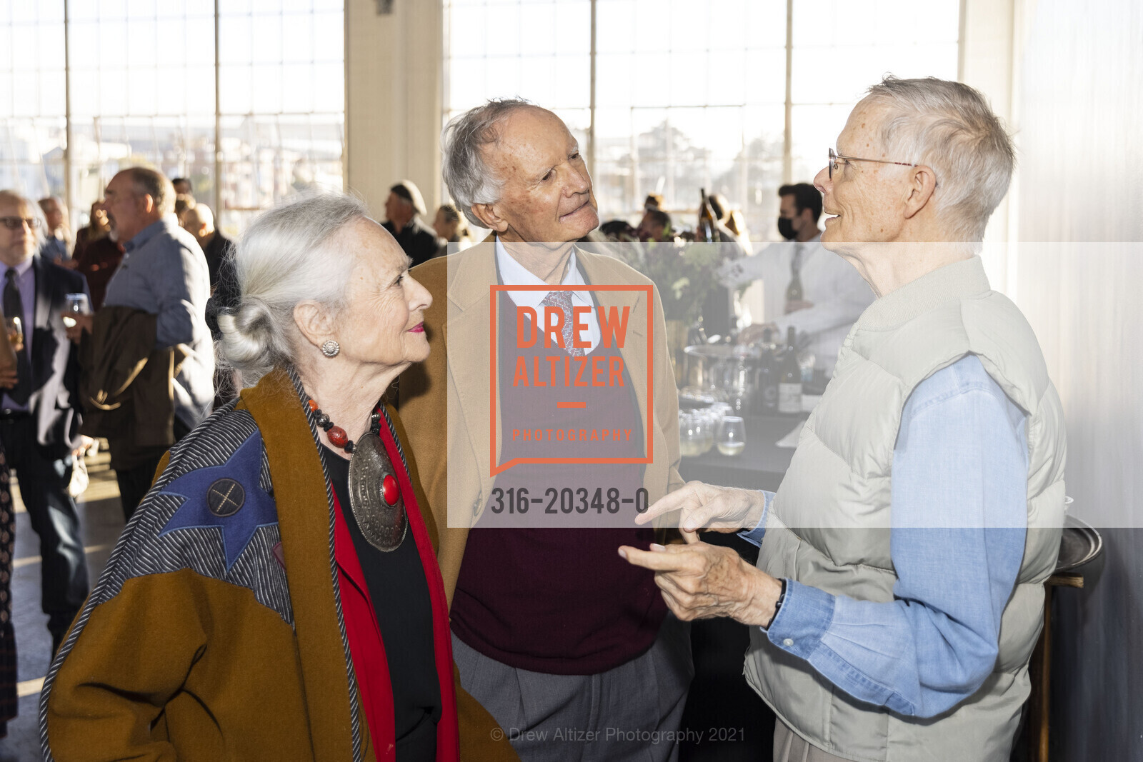 Sandy Marston, Michael Marston, Harry Miller, Annual Soiree: San Francisco Heritage Celebrates 50!, Fort Mason Center for Arts and Culture. 2 Marina Blvd, June 12th, 2021, Photo #316-20348-0 Sandy Marston, Michael Marston, Harry Miller, Photo #316-20348-0