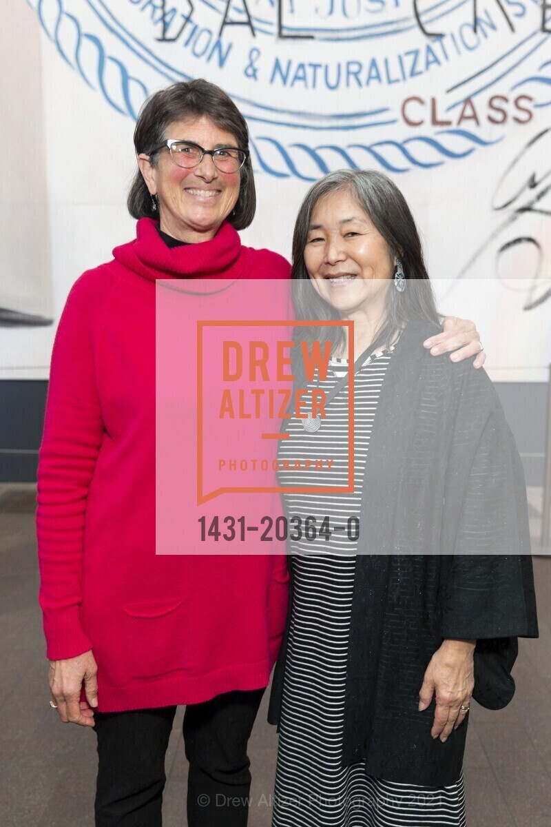 Janet Mohle-Boetani, Era Farnsworth, Hung Liu: Golden Gate (金門)" Opening Preview 2021, de Young Museum. 50 Hagiwara Tea Garden Dr, July 14th, 2021, Photo #1431-20364-0 Janet Mohle-Boetani, Era Farnsworth, Photo #1431-20364-0