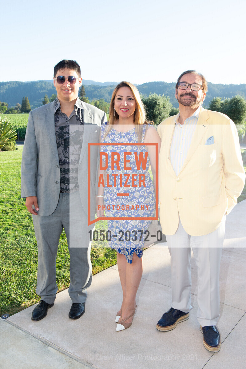 Alexander Nazar, Kathleen Martinez, Jose Nazar, Opus One Patron Dinner - Festival Napa Valley 2021, Opus One Winery. 7900 St Helena Hwy, July 17th, 2021, Photo #1050-20372-0 Alexander Nazar, Kathleen Martinez, Jose Nazar, Photo #1050-20372-0