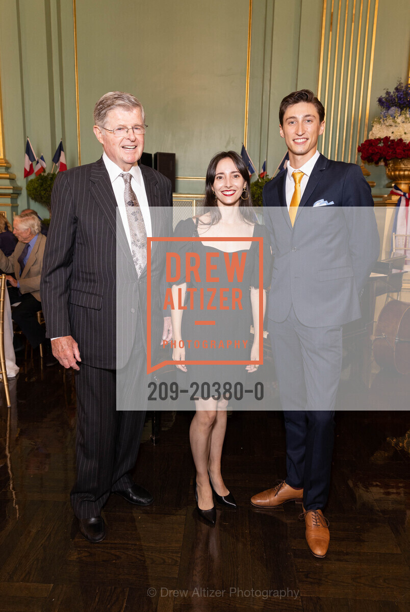Richard Barker, Jahna Frantziskonis, Nathaniel Remez, Tom Horn Receives the The French Legion of Honour, War Memorial Veterans Building, Green Room. 401 Van Ness Ave, Photo #209-20380-0 Richard Barker, Jahna Frantziskonis, Nathaniel Remez, Photo #209-20380-0