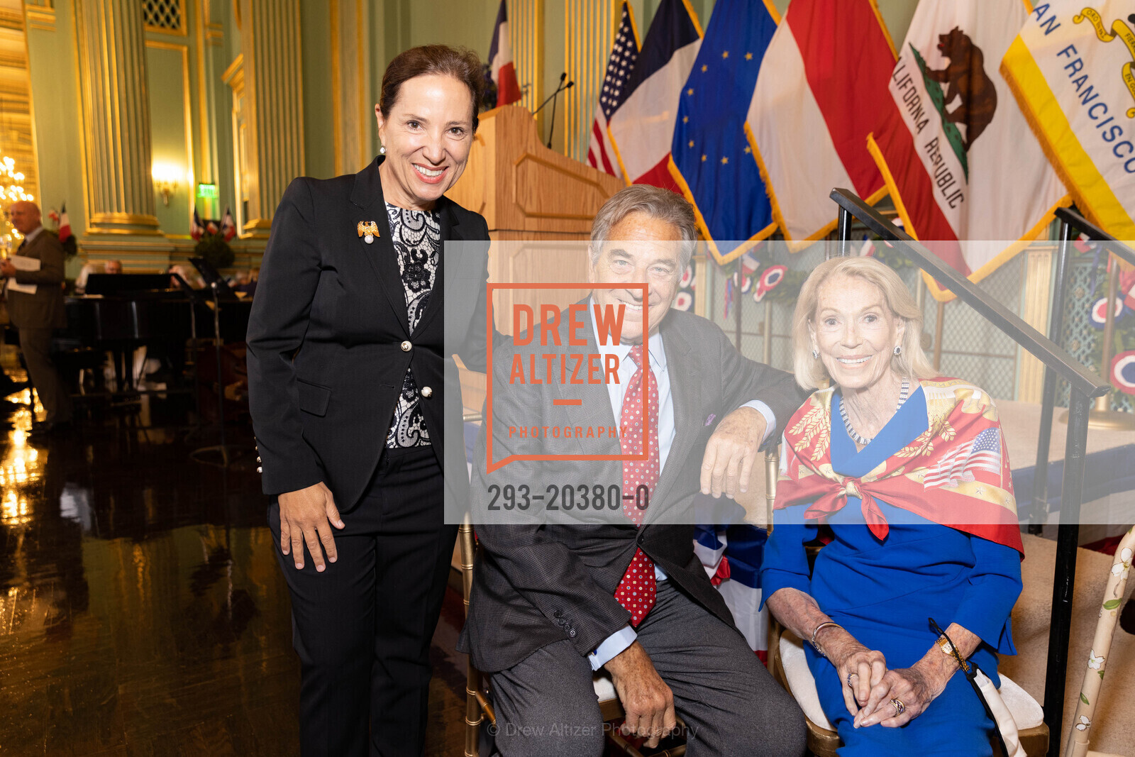 Eleni Kounalakis, Paul Pelosi, Charlotte Shultz, Tom Horn Receives the The French Legion of Honour, War Memorial Veterans Building, Green Room. 401 Van Ness Ave, Photo #293-20380-0 Eleni Kounalakis, Paul Pelosi, Charlotte Shultz, Photo #293-20380-0