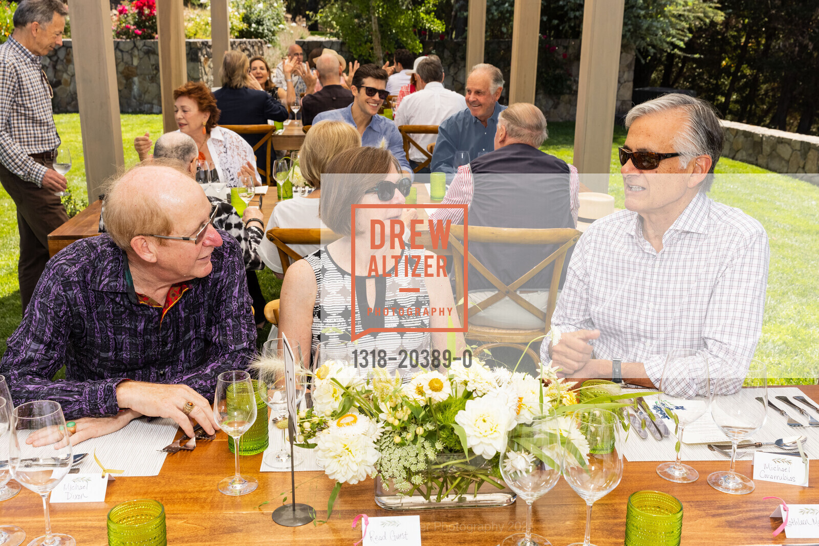 Mike Dixon, Karen Dixon, Michael Covarrubias, Antinori Vitner's Luncheon - Festival Napa Valley 2021, Antinori. 3700 Soda Canyon Road, July 24th, 2021, Photo #1318-20389-0 Mike Dixon, Karen Dixon, Michael Covarrubias, Photo #1318-20389-0