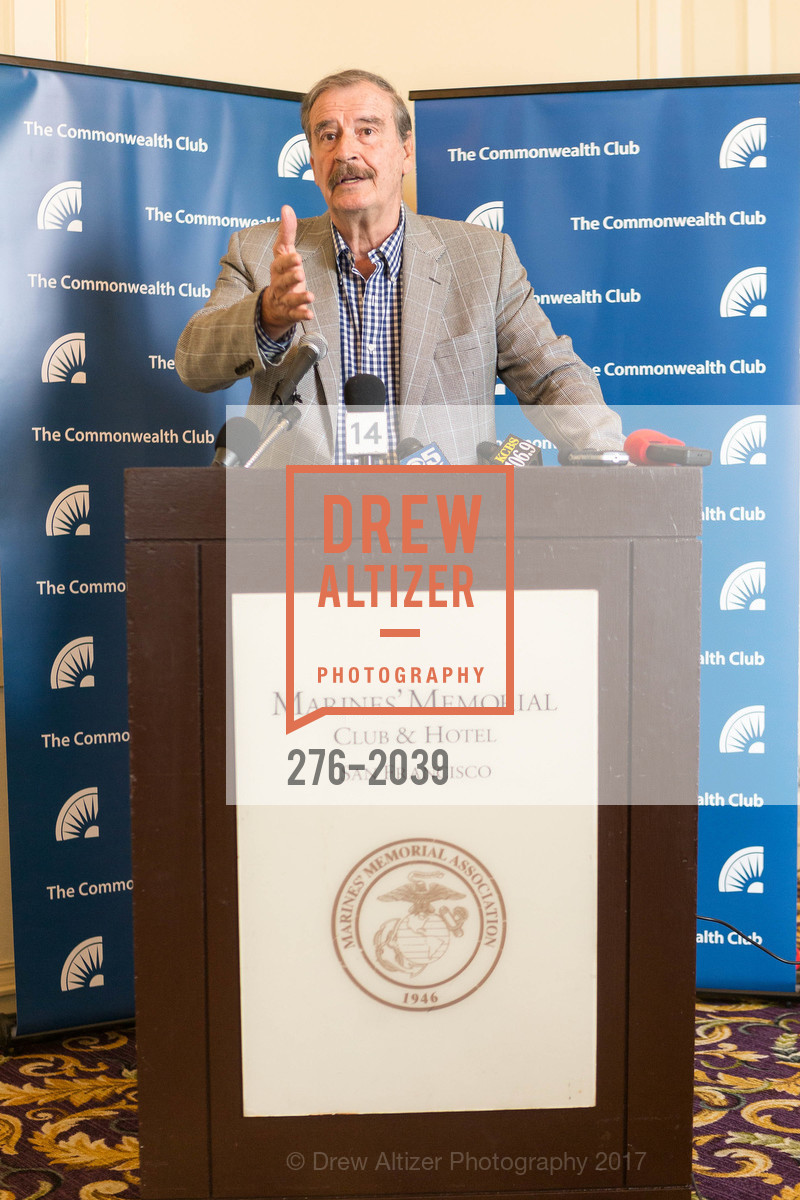 Vicente Fox, Vicente Fox at the Common Wealth Club, Marines Memorial Theatre, 10th Floor, Heritage Room. 609 Sutter Street, April 19th, 2017