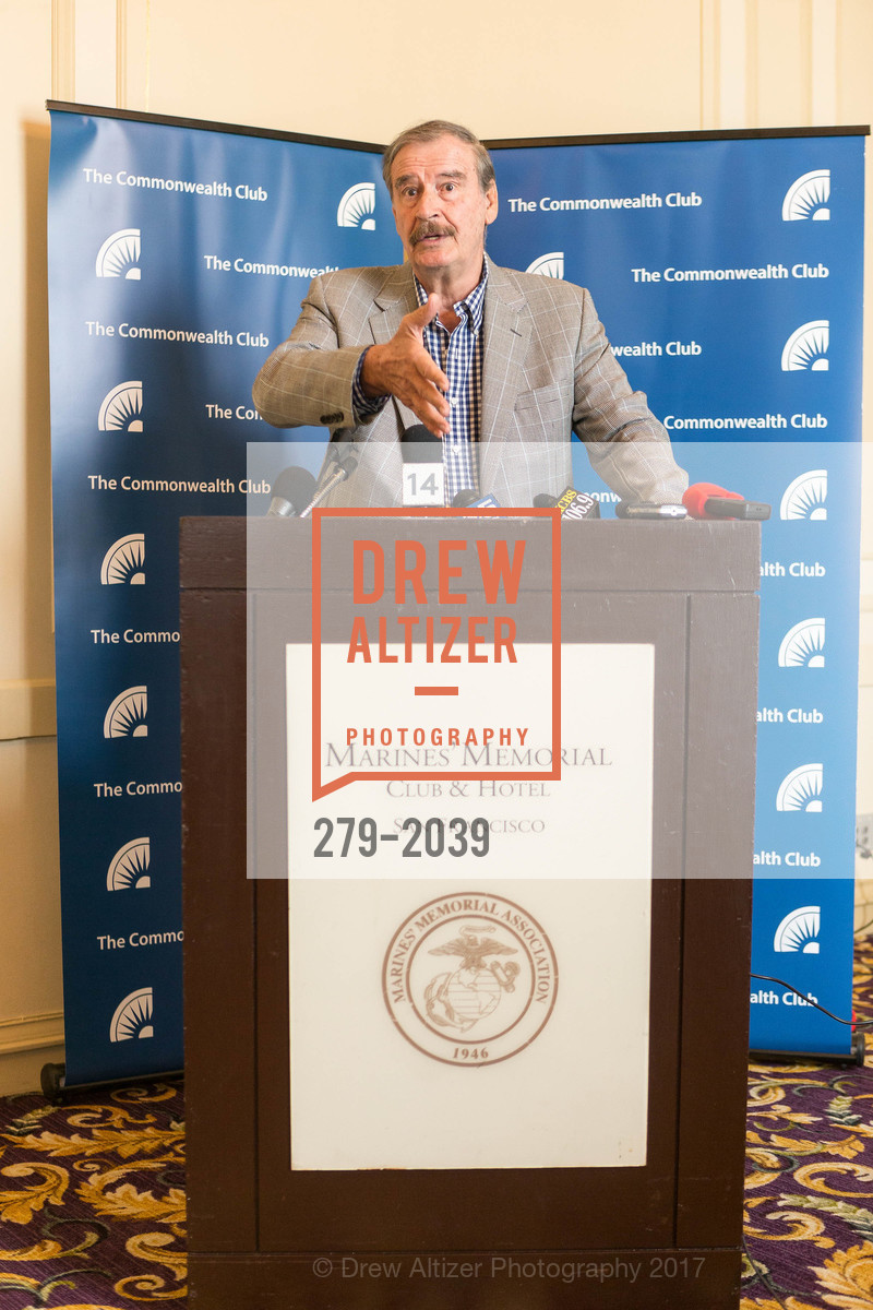 Vicente Fox, Vicente Fox at the Common Wealth Club, Marines Memorial Theatre, 10th Floor, Heritage Room. 609 Sutter Street, April 19th, 2017