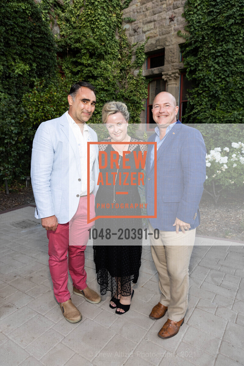 John Henry Martin, Monica Barrows, Christopher Barefoot, Festival Napa Valley Closing Night Dinner at Greystone, CIA at Greystone. 2555 Main Street, July 24th, 2021, Photo #1048-20391-0 John Henry Martin, Monica Barrows, Christopher Barefoot, Photo #1048-20391-0