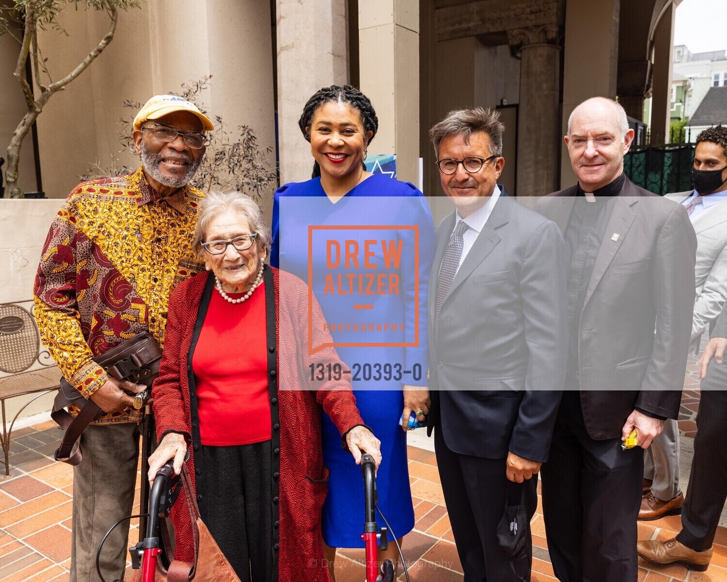Rita Semel, London Breed, Michael Pappas, Paul Fitzgerald, Jewish Community Relations Council Press Conference 2021, Congregation Emanu-El. 2 Lake St, Photo #1319-20393-0 Rita Semel, London Breed, Michael Pappas, Paul Fitzgerald, Photo #1319-20393-0