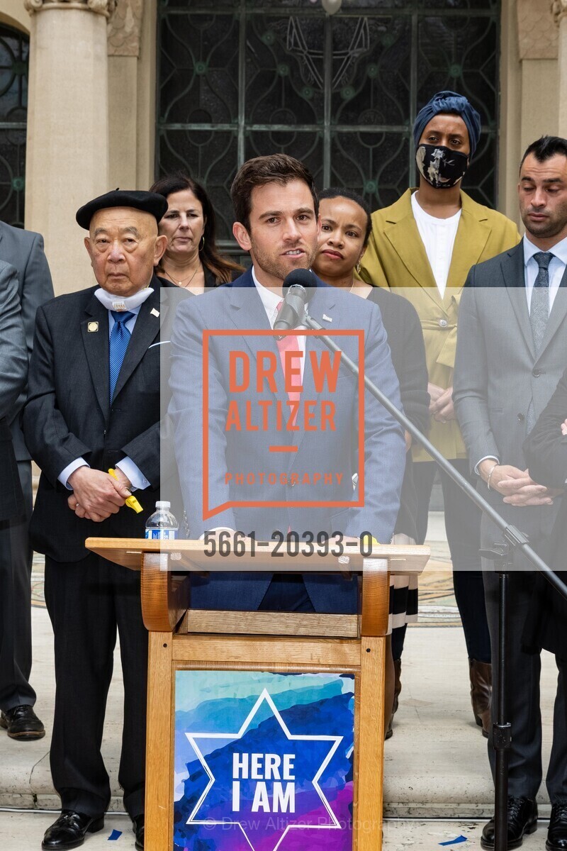 Tyler Gregory, Jewish Community Relations Council Press Conference 2021, Congregation Emanu-El. 2 Lake St, Photo #5661-20393-0 Tyler Gregory, Photo #5661-20393-0