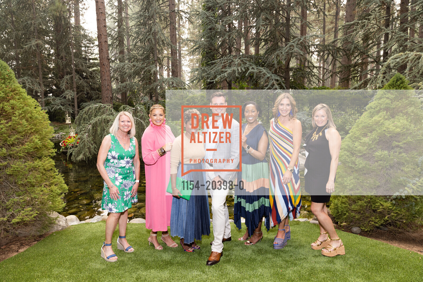 Charysse O'Donnell, Sarah Gabriel, Rochelle Nadhiri, Joshua Morgan, Karla Haynes, Jessica Hickingbotham, Sarah Thayer, League to Save Lake Tahoe Cocktail Reception, Private Residence, Photo #1154-20398-0 Charysse O'Donnell, Sarah Gabriel, Rochelle Nadhiri, Joshua Morgan, Karla Haynes, Jessica Hickingbotham, Sarah Thayer, Photo #1154-20398-0