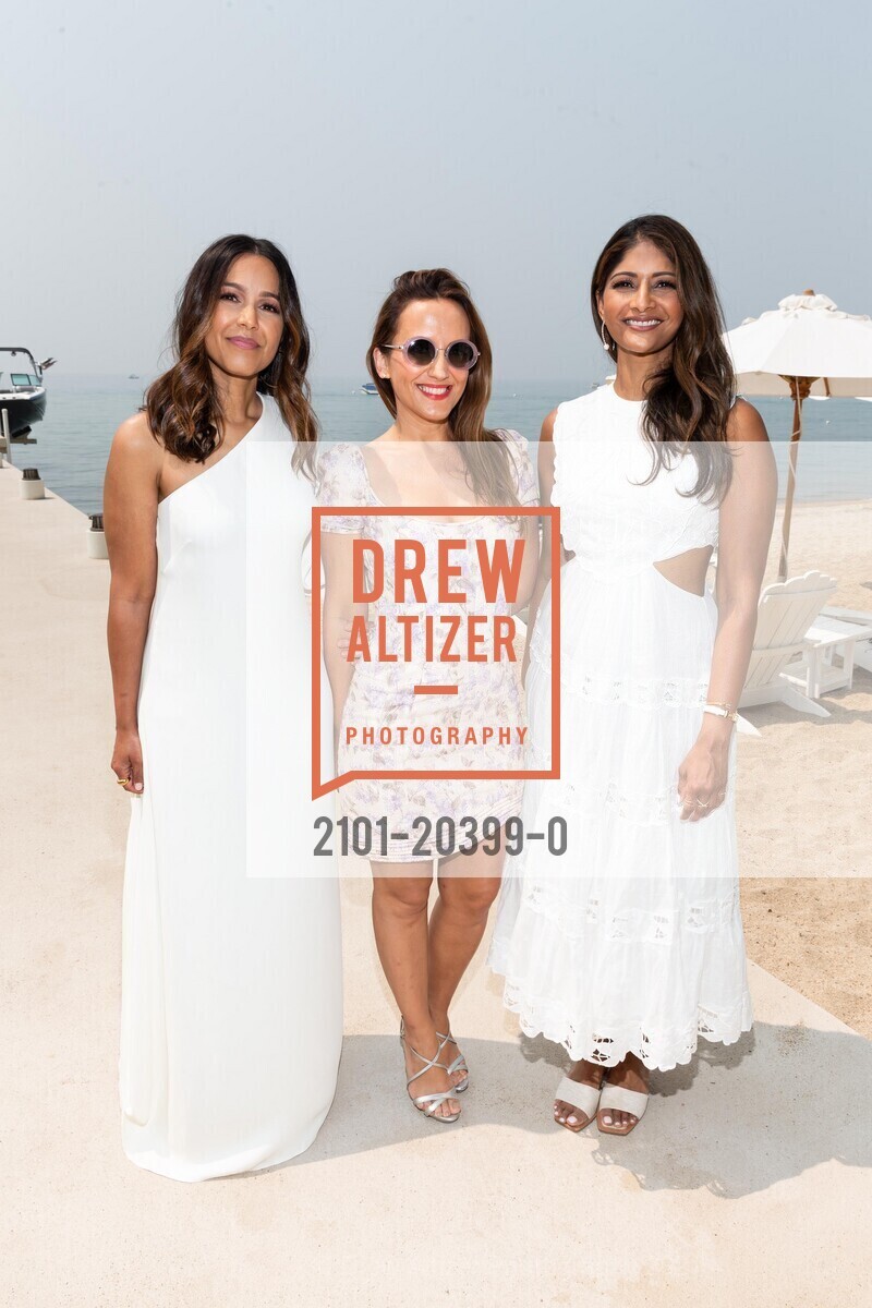 Naya Nessary, Alejandra Kolyvakis, Devi Navamani, Saks Fifth Avenue & Oscar de la Renta Fashion Show Benefiting the League to Save Lake Tahoe, Private Residence, August 7th, 2021, Photo #2101-20399-0 Naya Nessary, Alejandra Kolyvakis, Devi Navamani, Photo #2101-20399-0