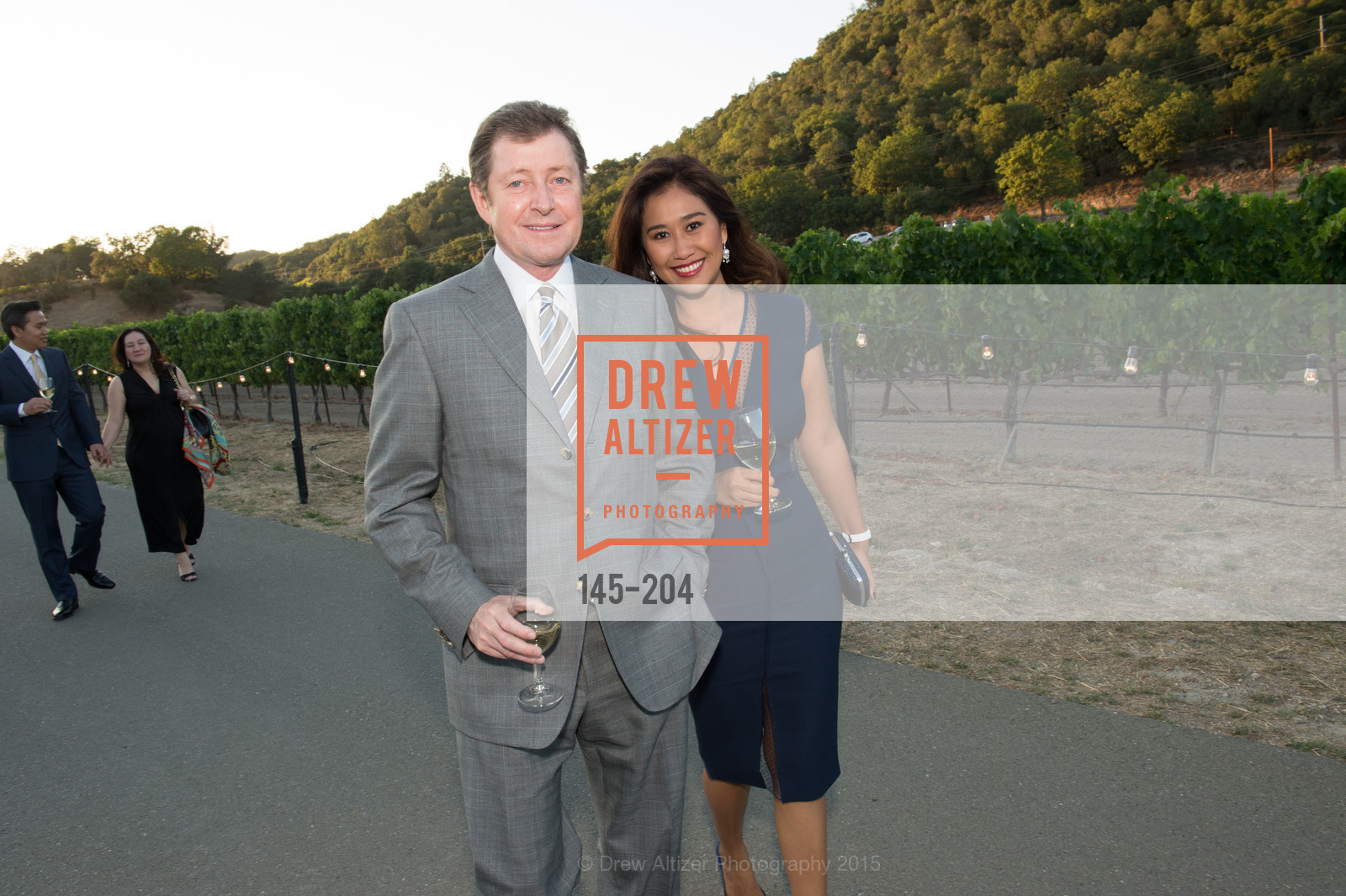 James Tyree, Nune Worraruji, Gucci & Vogue Dinner, Quintessa. Quintessa, . 1601 Silverado Trail, July 25th, 2015, Photo #145-204 James Tyree, Nune Worraruji, Photo #145-204