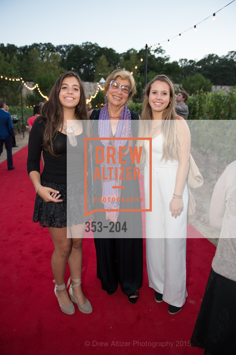 Agustina Huneeus, Valeria Huneeus, Antonia Huneeus, Gucci & Vogue Dinner, Quintessa. Quintessa, . 1601 Silverado Trail, July 25th, 2015, Photo #353-204 Agustina Huneeus, Valeria Huneeus, Antonia Huneeus, Photo #353-204