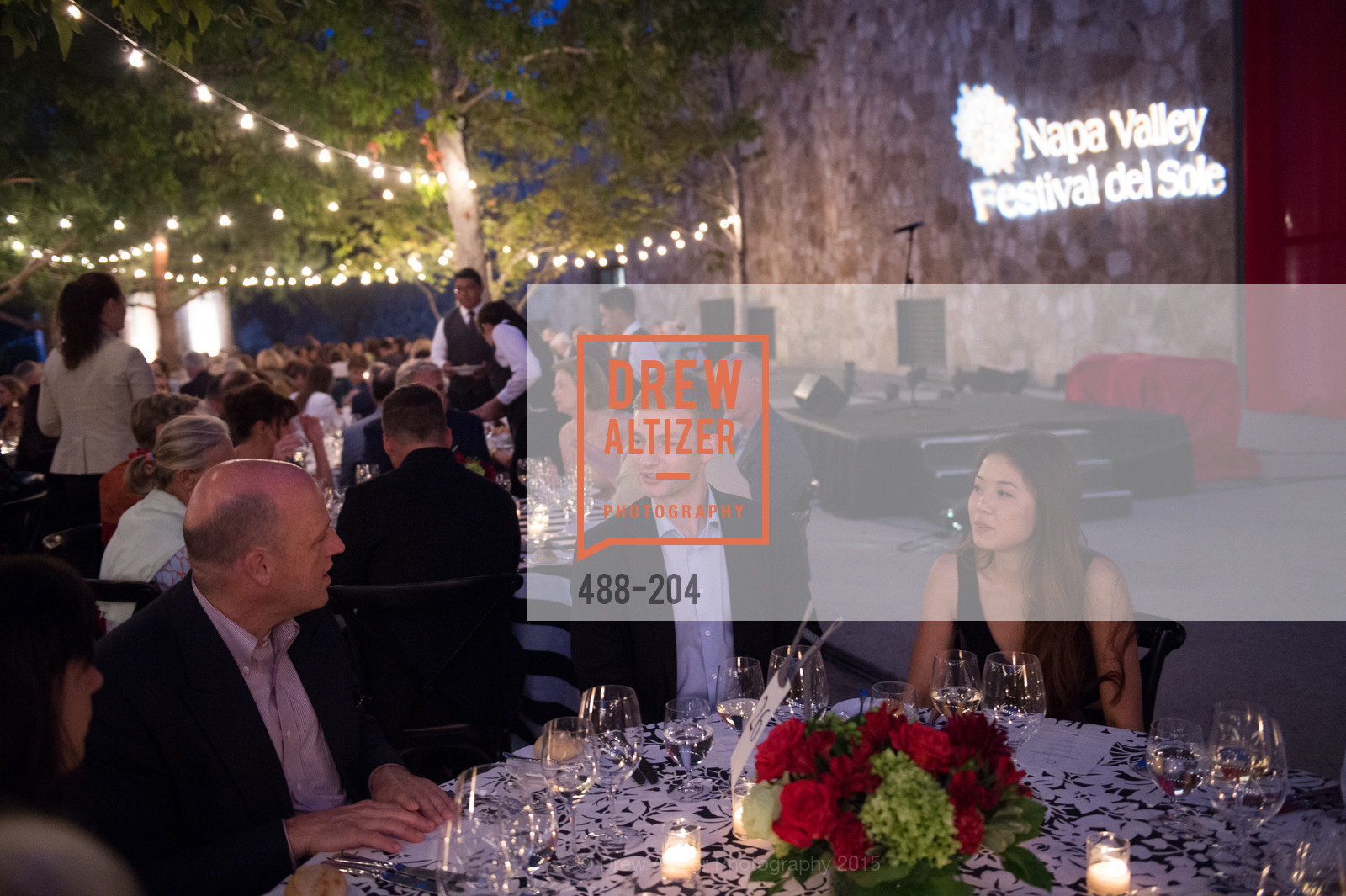 Kevin Walker, Mai Nguyen, Gucci & Vogue Dinner, Quintessa. Quintessa, . 1601 Silverado Trail, July 25th, 2015, Photo #488-204 Kevin Walker, Mai Nguyen, Photo #488-204