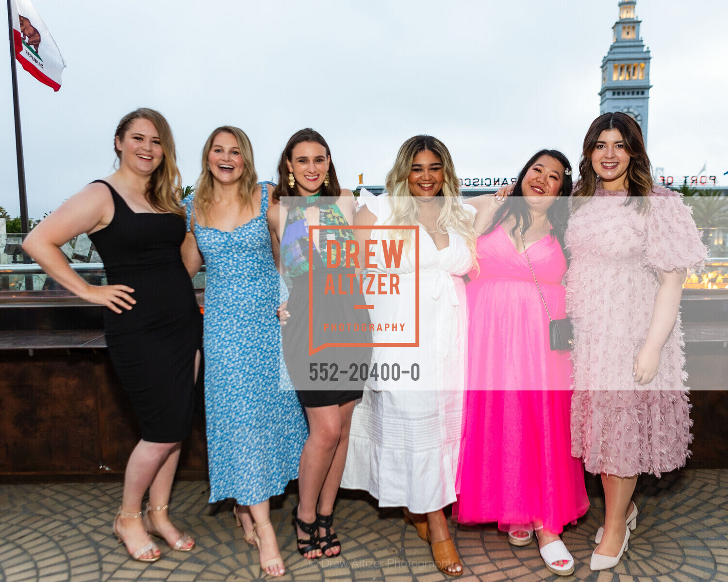 Rachel Kozkowski, Meghan Doherty, Lauren Roger, Cori Shearer, Liana Louie, Jasmine Miles, Spinsters Cocktail Party at the Embarcadero, 4 Embarcadero, Photo #552-20400-0 Rachel Kozkowski, Meghan Doherty, Lauren Roger, Cori Shearer, Liana Louie, Jasmine Miles, Photo #552-20400-0
