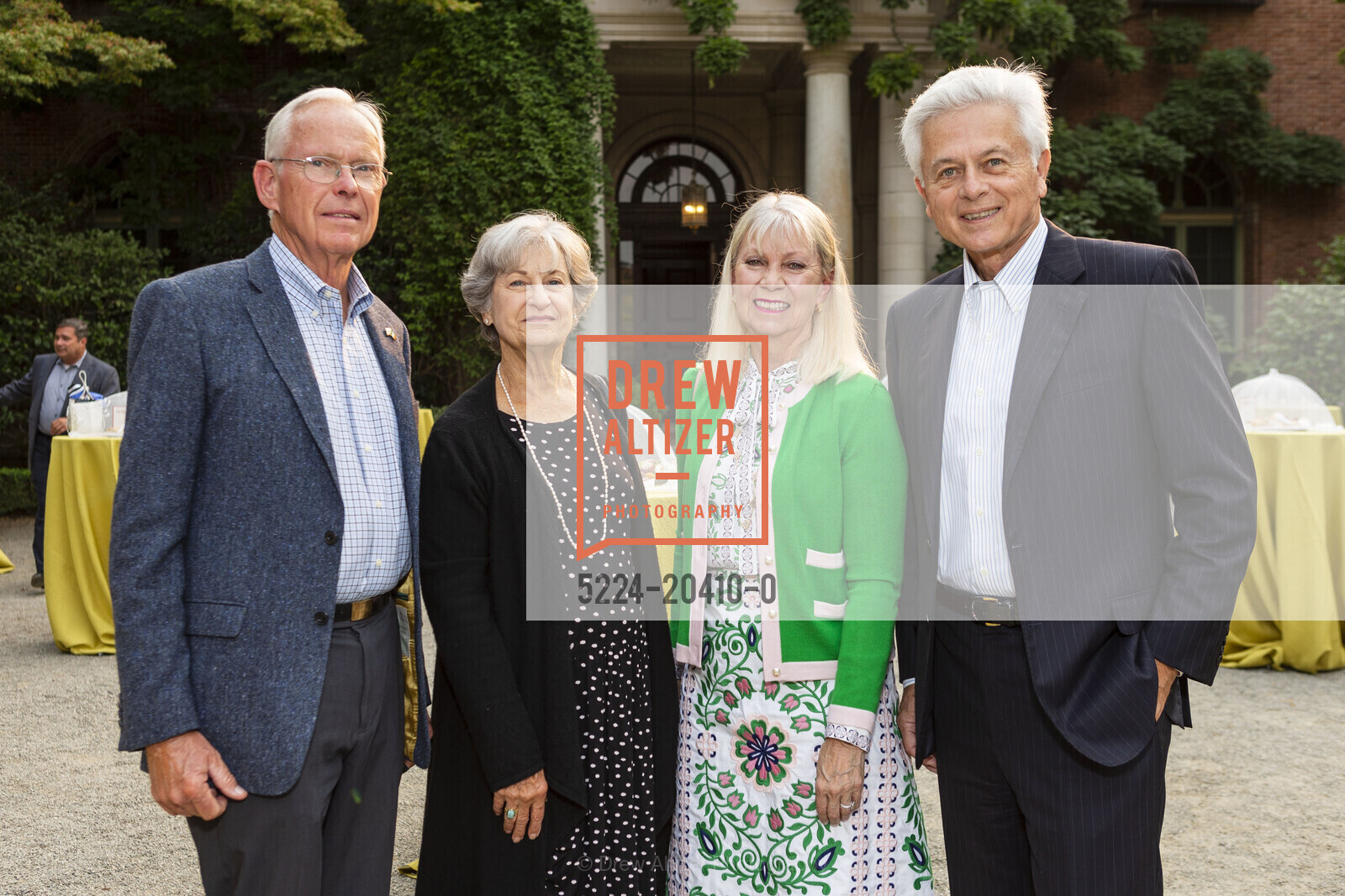Grant Bushee, Jean Bushee, Mary George, Gary George, Filoli's Gala In The Garden 2021, Filoli's. 83 Cañada Rd, Photo #5224-20410-0 Grant Bushee, Jean Bushee, Mary George, Gary George, Photo #5224-20410-0