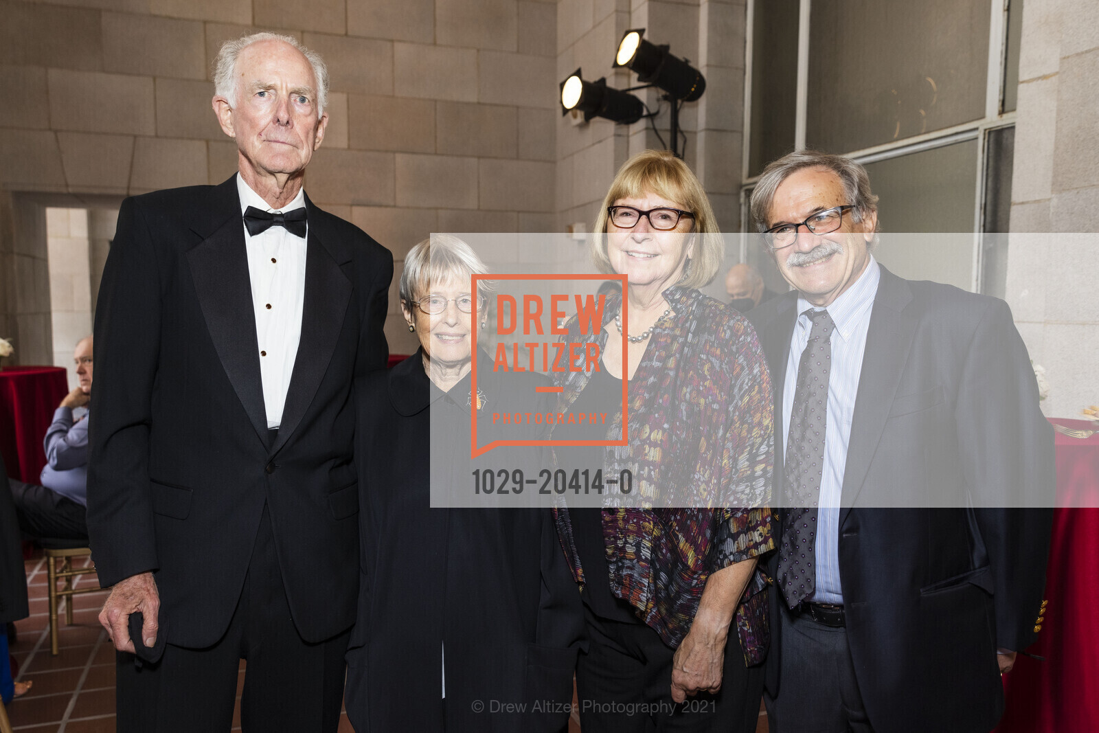 Neil Pering, Elsa Pering, Ann Katz, Jeff Katz, SF Opera's Eun Sun Kim Conducts Tosca, War Memorial Opera House. 301 Van Ness Ave, August 21st, 2021, Photo #1029-20414-0 Neil Pering, Elsa Pering, Ann Katz, Jeff Katz, Photo #1029-20414-0
