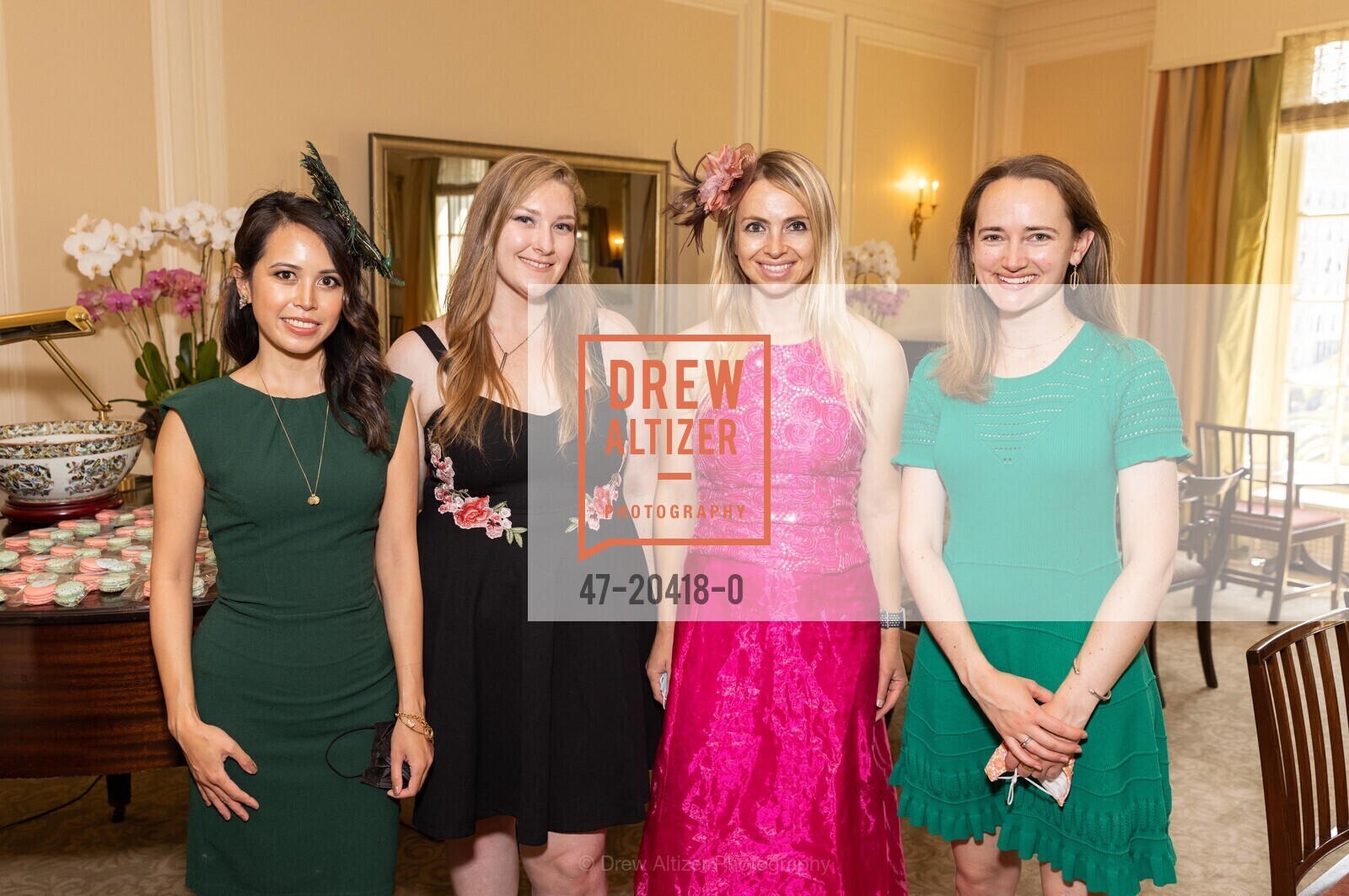 Aireen Batungbakal, Stephanie Mitchell, Elizabeth Swaney, Annika Ulrich, Spinsters of SF Hosts New Member Tea, Private, Photo #47-20418-0 Aireen Batungbakal, Stephanie Mitchell, Elizabeth Swaney, Annika Ulrich, Photo #47-20418-0