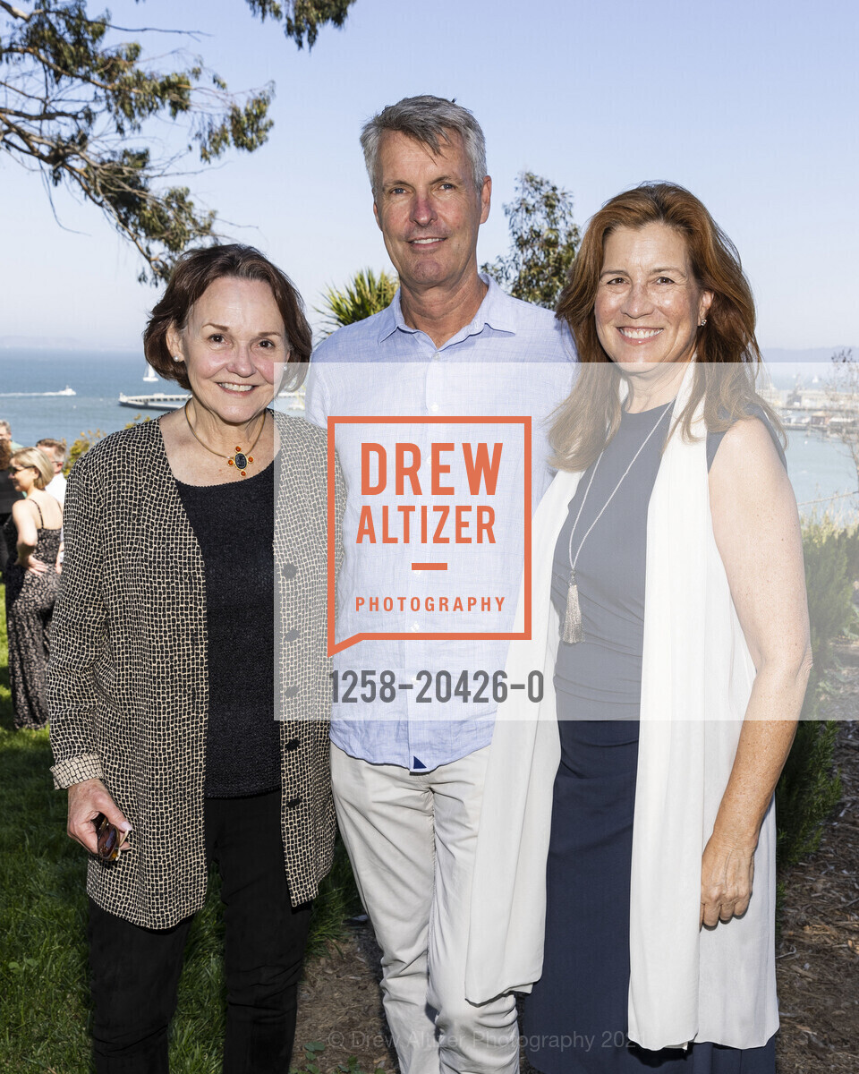 Meg Starr, Alex Munster, Jean Larette, ICAA Luncheon Honoring Madeline Stuart, The General's Residence. 1 Fort Mason, September 12th, 2021, Photo #1258-20426-0 Meg Starr, Alex Munster, Jean Larette, Photo #1258-20426-0