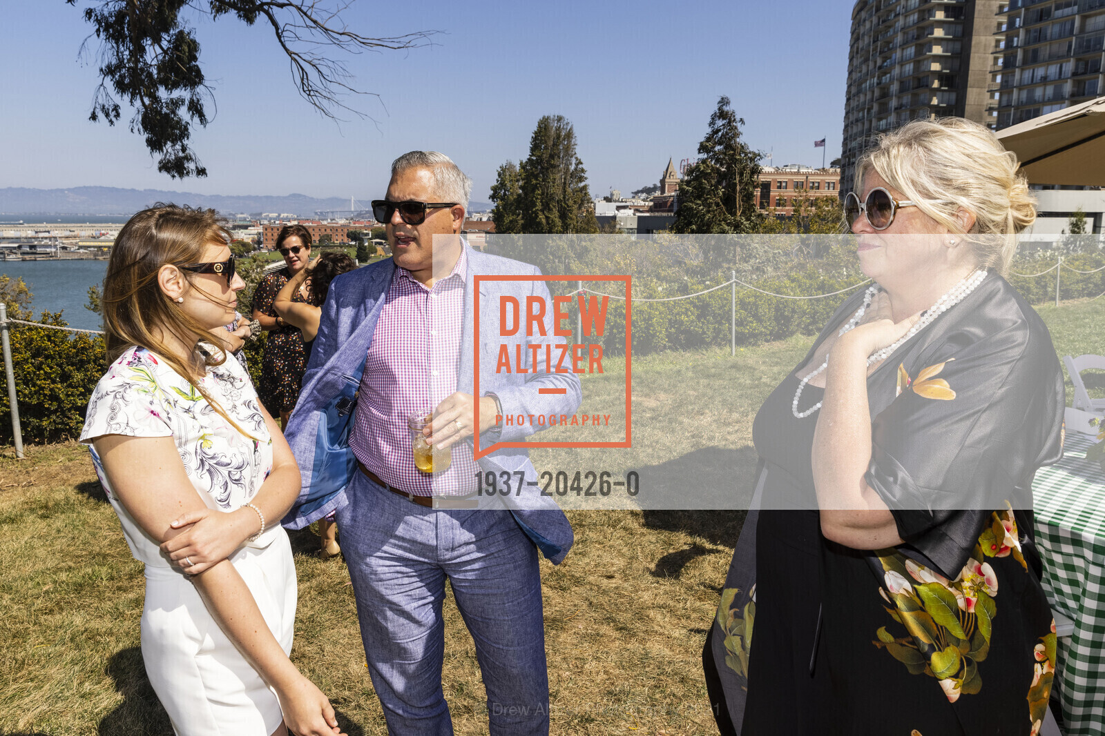 Andrea Cunningham, George Brazil, Julie Yarbrough, ICAA Luncheon Honoring Madeline Stuart, The General's Residence. 1 Fort Mason, September 12th, 2021, Photo #1937-20426-0 Andrea Cunningham, George Brazil, Julie Yarbrough, Photo #1937-20426-0