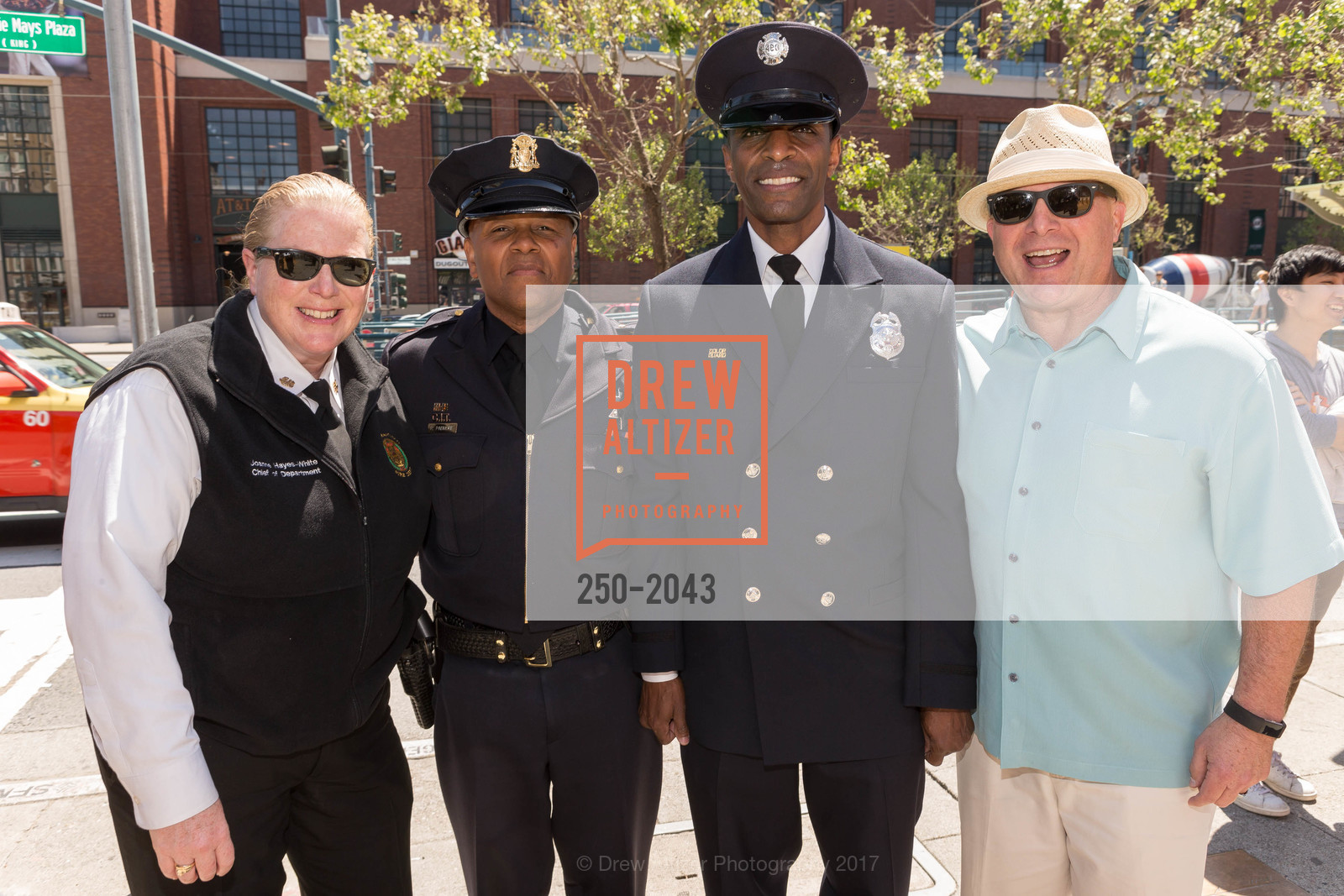 Joanne Hayes-White, Ray Patmore, Travis Scott, Greg Suhr, St. Anthony's 40th Annual Penny Pitch 2017, Momo's. 760 2nd St. San Francisco , California 94107, April 21st, 2017, Photo #250-2043 Joanne Hayes-White, Ray Patmore, Travis Scott, Greg Suhr, Photo #250-2043