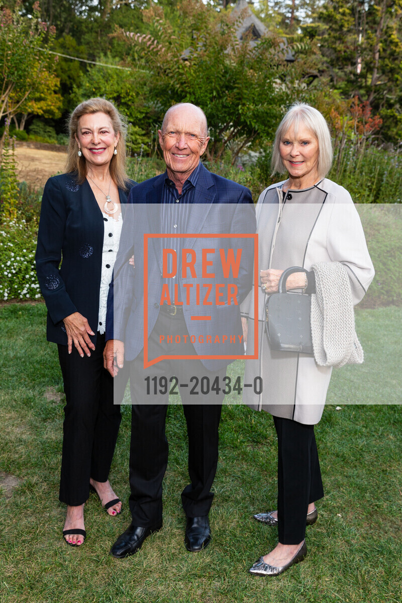 Betsy Shelton, Carsten Anderson, Gail Anderson, Marin Art and Garden Center's 2021 Harvest Dinner, Marin Art and Garden Center. 30 Sir Francis Drake Blvd, September 17th, 2021, Photo #1192-20434-0 Betsy Shelton, Carsten Anderson, Gail Anderson, Photo #1192-20434-0