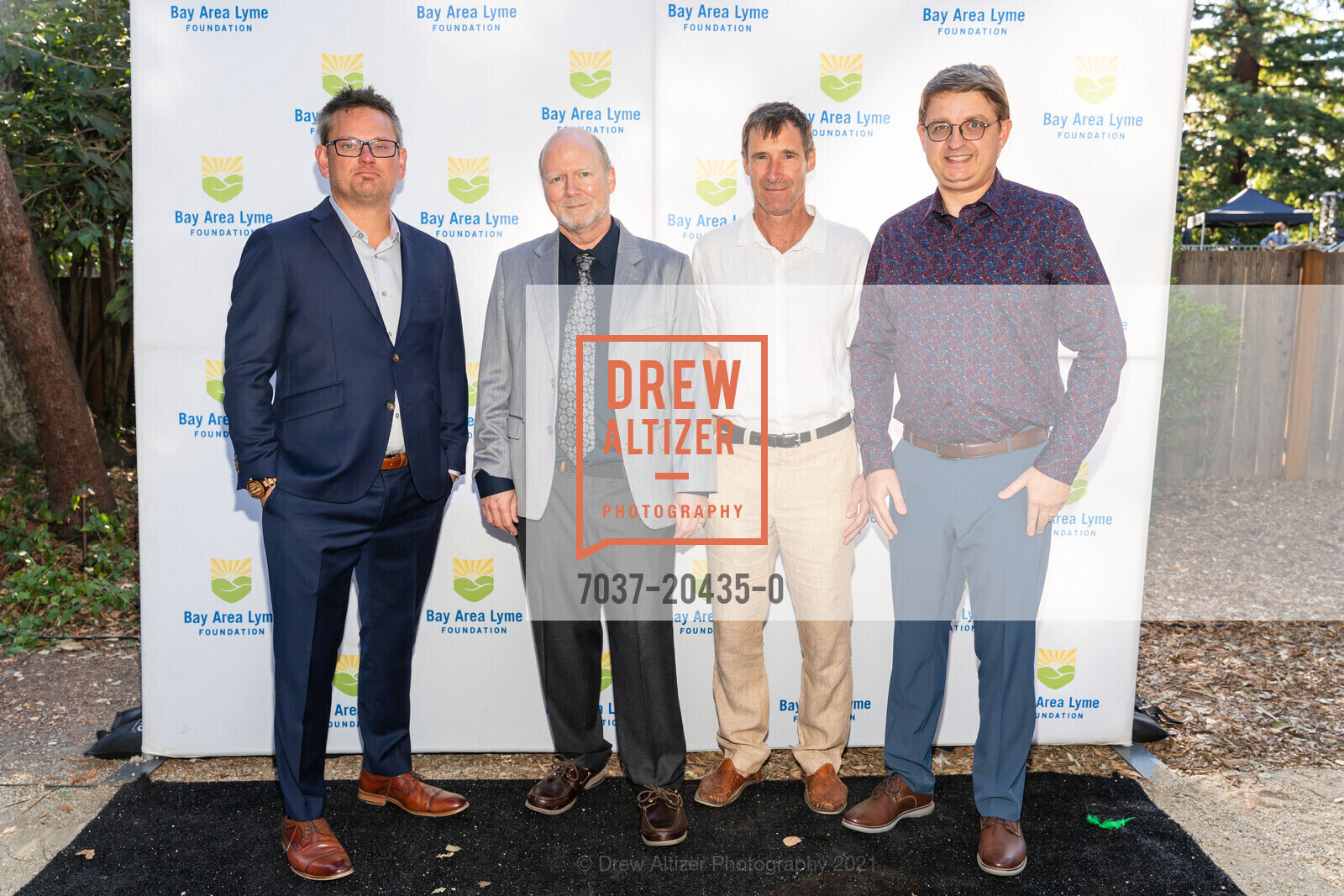 Brandon Jutras, Mike Rout, George Dempsey, Artem Rogovskyy, LymeAid Benefiting The Bay Area Lyme Foundation, Private Residence, September 18th, 2021, Photo #7037-20435-0 Brandon Jutras, Mike Rout, George Dempsey, Artem Rogovskyy, Photo #7037-20435-0
