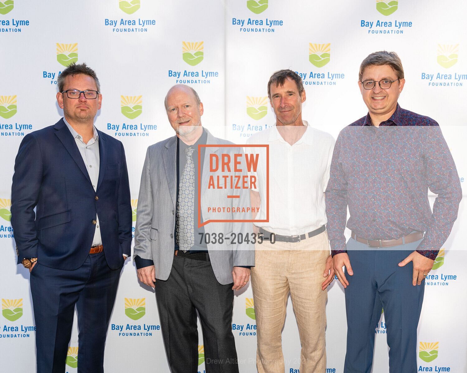 Brandon Jutras, Mike Rout, George Dempsey, Artem Rogovskyy, LymeAid Benefiting The Bay Area Lyme Foundation, Private Residence, September 18th, 2021, Photo #7038-20435-0 Brandon Jutras, Mike Rout, George Dempsey, Artem Rogovskyy, Photo #7038-20435-0