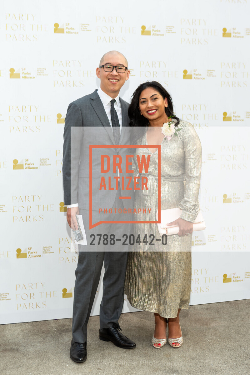 Jay Chang, Kanishka Chang, Party For The Parks, Mission Rock Resort. 817 Terry A Francois Blvd, Photo #2788-20442-0 Jay Chang, Kanishka Chang, Photo #2788-20442-0