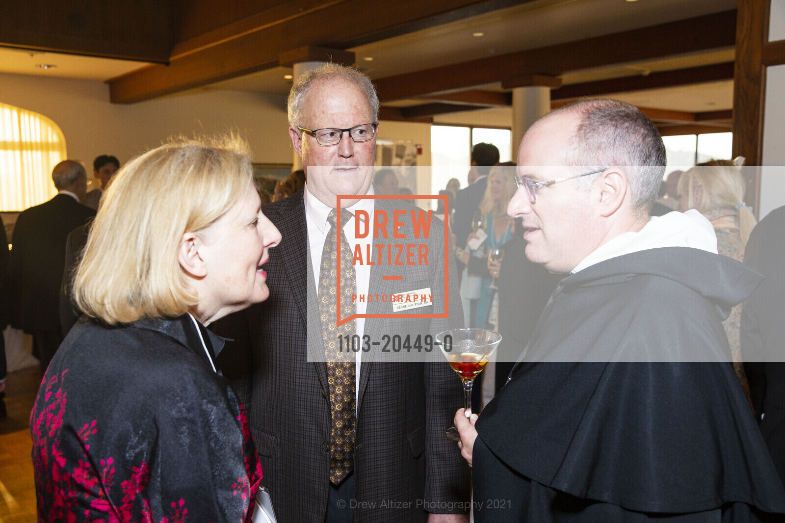 Mary Christian, Kenneth Ryan, James Moore, Order of Malta Clinic Champions Gala, St. Francis Yacht Club. 99 Yacht Rd, September 28th, 2021, Photo #1103-20449-0 Mary Christian, Kenneth Ryan, James Moore, Photo #1103-20449-0