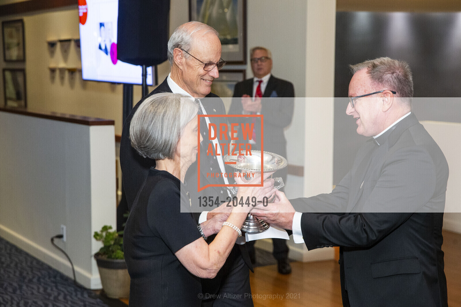 Emily Regan, Bill Regan, Michael Barca, Order of Malta Clinic Champions Gala, St. Francis Yacht Club. 99 Yacht Rd, September 28th, 2021, Photo #1354-20449-0 Emily Regan, Bill Regan, Michael Barca, Photo #1354-20449-0
