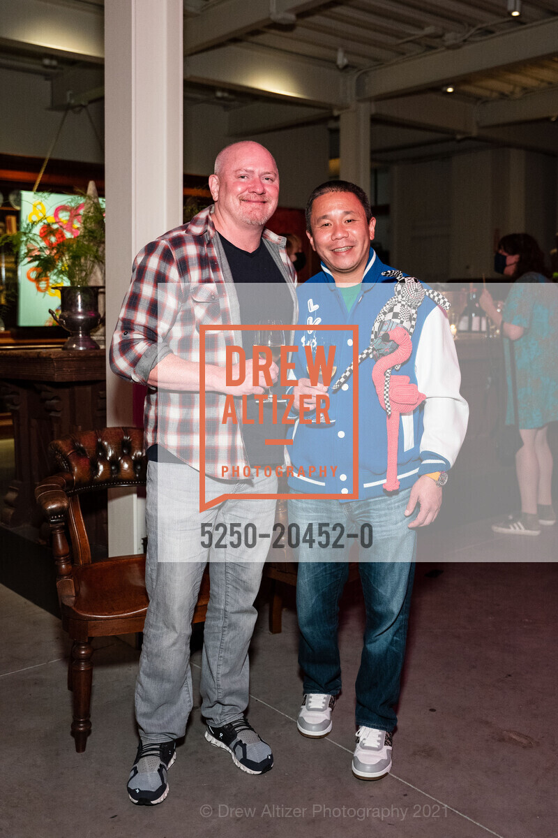 Brett Geist, Clinton Zara, Ken Fulk Hosts The Prodigal Fun at St. Joseph's Arts Society, St. Joseph's Arts Society. 1401 Howard St, September 30th, 2021, Photo #5250-20452-0 Brett Geist, Clinton Zara, Photo #5250-20452-0
