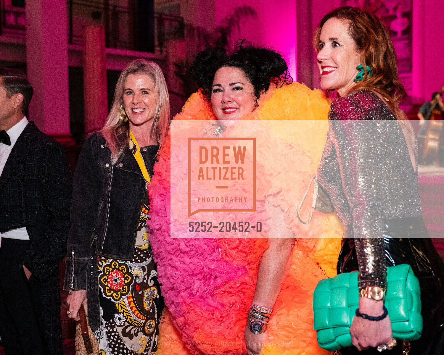 Tamara Hostetler, Ashley Longshore, Merriman Mathewson, Ken Fulk Hosts The Prodigal Fun at St. Joseph's Arts Society, St. Joseph's Arts Society. 1401 Howard St, September 30th, 2021, Photo #5252-20452-0 Tamara Hostetler, Ashley Longshore, Merriman Mathewson, Photo #5252-20452-0
