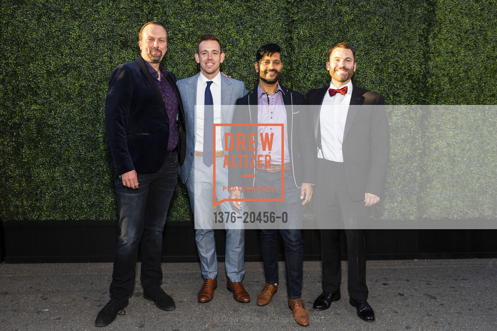 Brad Biel, Chris Sherman, Raj Mirajkar, Todd Bradley, SF Symphony Re-Opening Night Gala, Louise M. Davies Symphony Hall. 201 Van Ness Ave, October 1st, 2021, Photo #1376-20456-0 Brad Biel, Chris Sherman, Raj Mirajkar, Todd Bradley, Photo #1376-20456-0