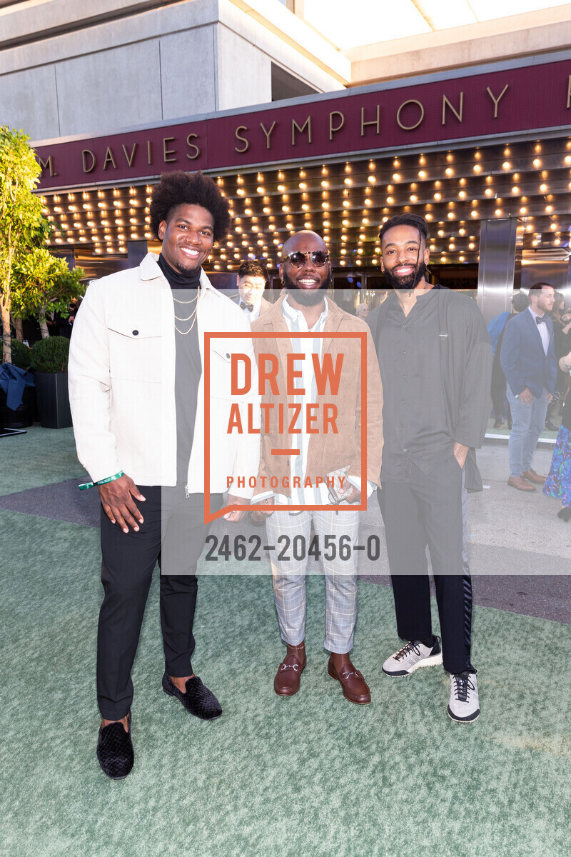 Marquis White, Marcel Cato, Warren Jones, SF Symphony Re-Opening Night Gala, Louise M. Davies Symphony Hall. 201 Van Ness Ave, October 1st, 2021, Photo #2462-20456-0 Marquis White, Marcel Cato, Warren Jones, Photo #2462-20456-0
