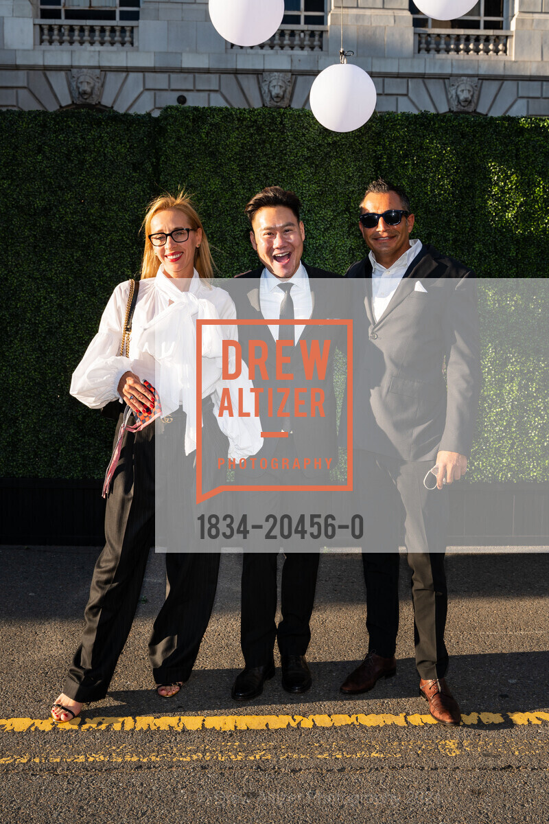 Mina Kalra, Jerry Chen, Ruben Kalra, SF Symphony Re-Opening Night Gala, Louise M. Davies Symphony Hall. 201 Van Ness Ave, October 1st, 2021, Photo #1834-20456-0 Mina Kalra, Jerry Chen, Ruben Kalra, Photo #1834-20456-0