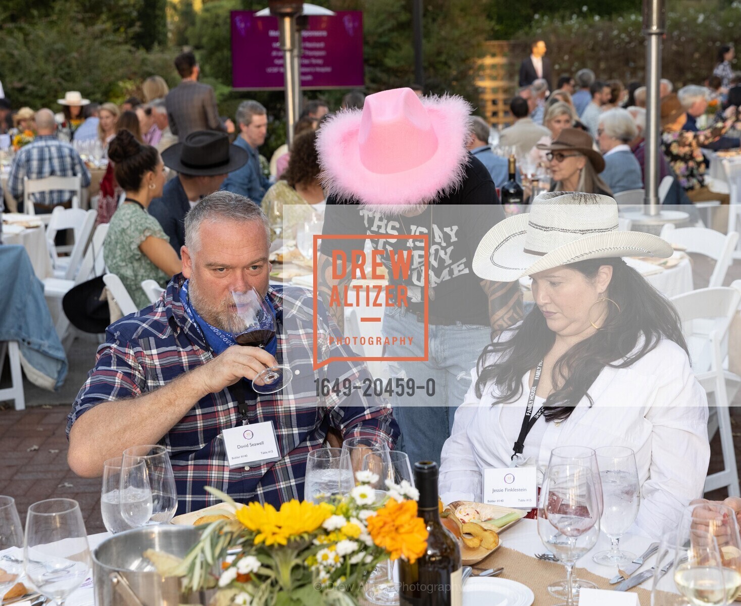 David Seawell, Mourad Lahlou, Jessie Finklestein, Family House 25th Annual Cabs 'Goes Country', Silverado Resort & Spa. 1600 Atlas Peak Rd, October 2nd, 2021, Photo #1649-20459-0 David Seawell, Mourad Lahlou, Jessie Finklestein, Photo #1649-20459-0